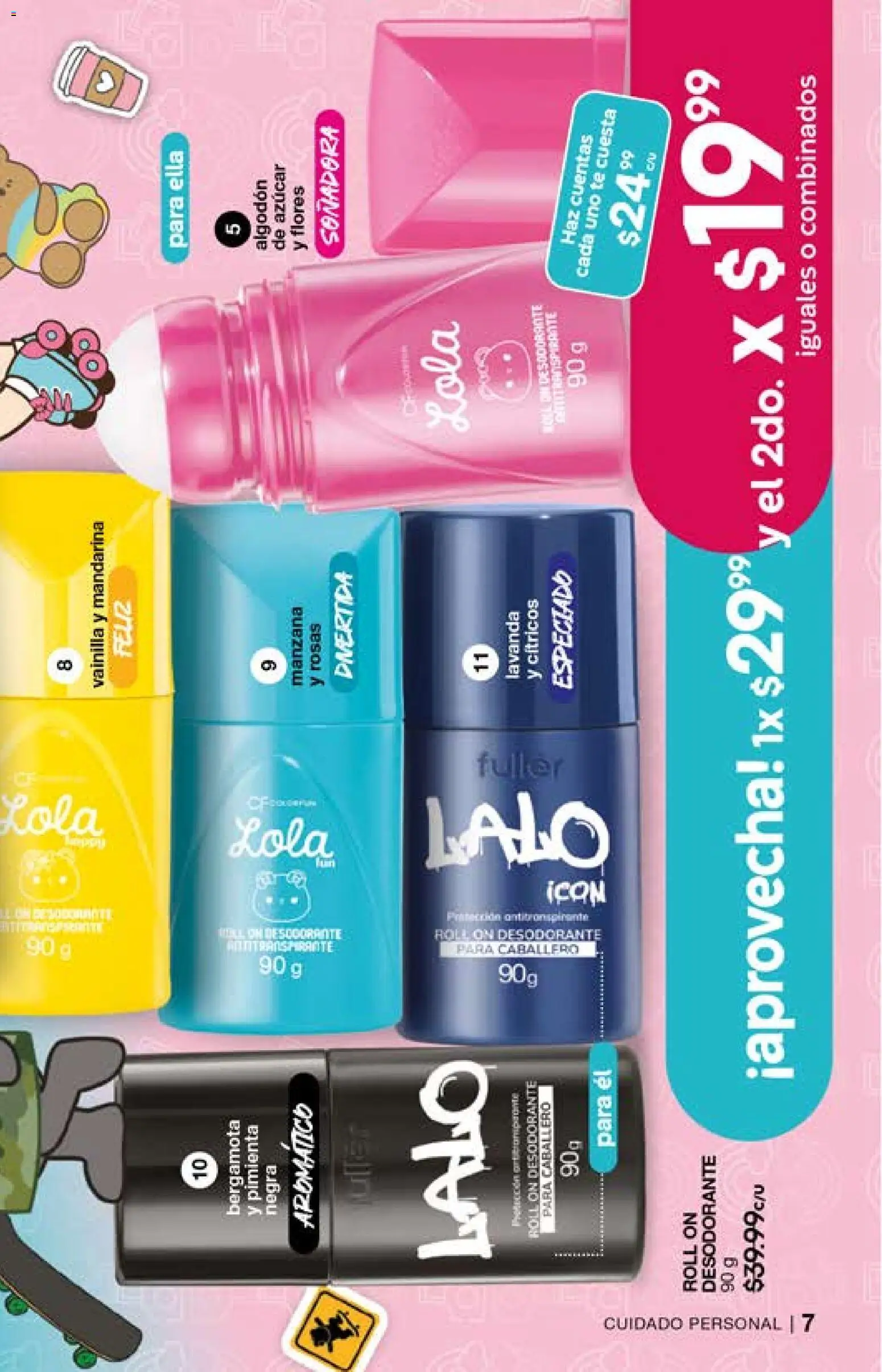 Nuevas ofertas de Fuller válidas en toda la República Mexicana desde el 29.04.2026. ¡Encuentra las mejores ofertas en Fuller campaña 2 2026! | Página: 7 | Productos: Desodorante, Azúcar, Manzana, Algodón