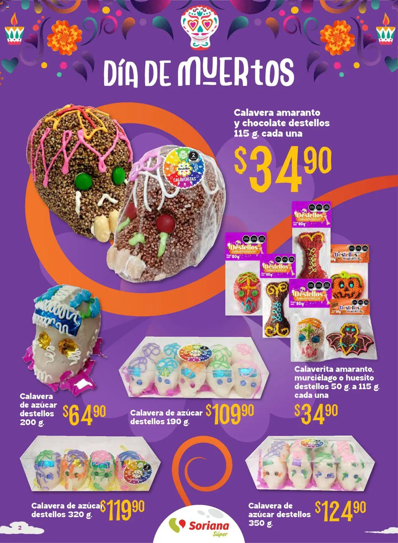 Nuevas ofertas de Soriana válidas en toda la República Mexicana desde el 25.09.2025. ¡Encuentra las mejores ofertas en Soriana - Halloween y Día de Muertos Súper Nacional! | Página: 2