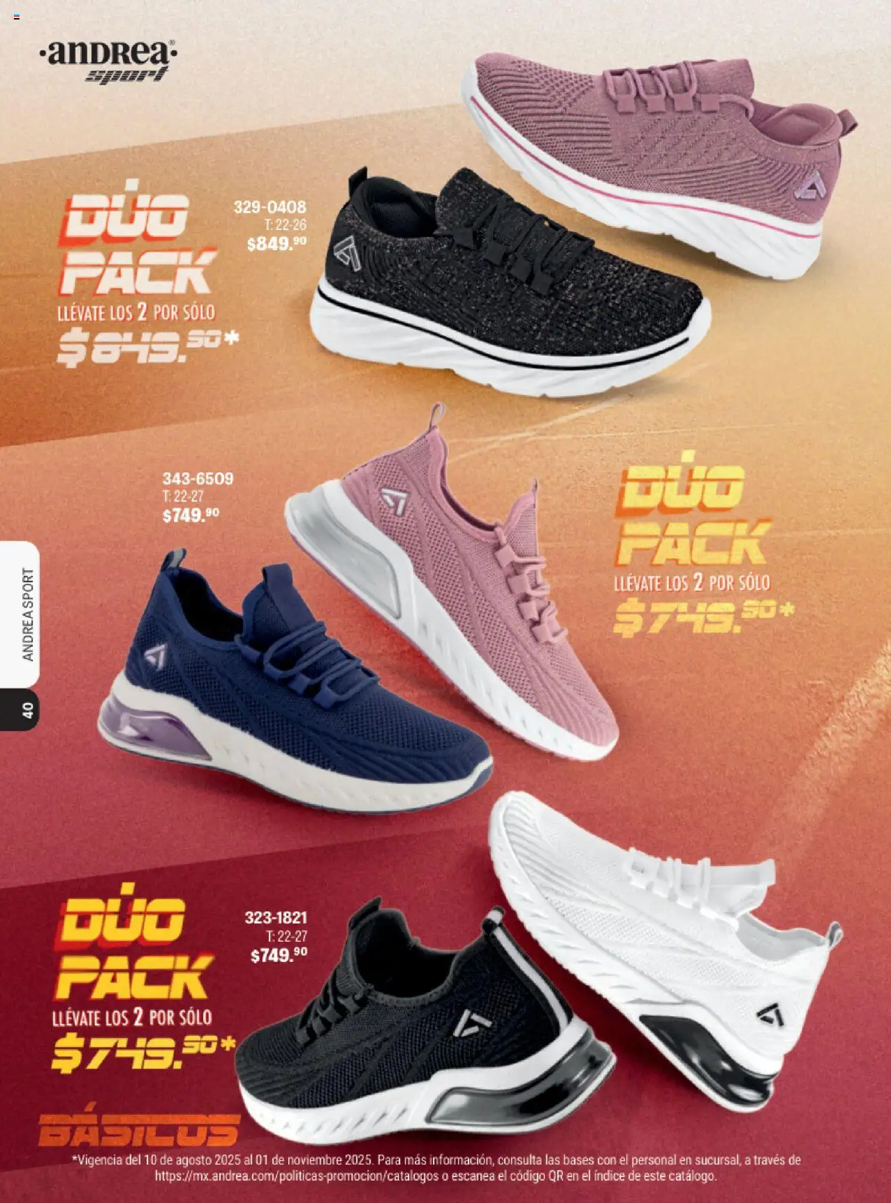 Nuevas ofertas de Andrea válidas en toda la República Mexicana desde el 13.08.2025. ¡Encuentra las mejores ofertas en Andrea - Catálogo Andrea Sport! | Página: 37