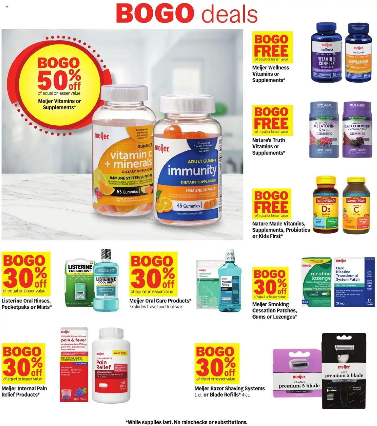 Meijer Weekly Ad - valid from 08.10.2025 | Page: 24 | Products: Probiotics, Zinc, Mouth Rinse, Sugar
