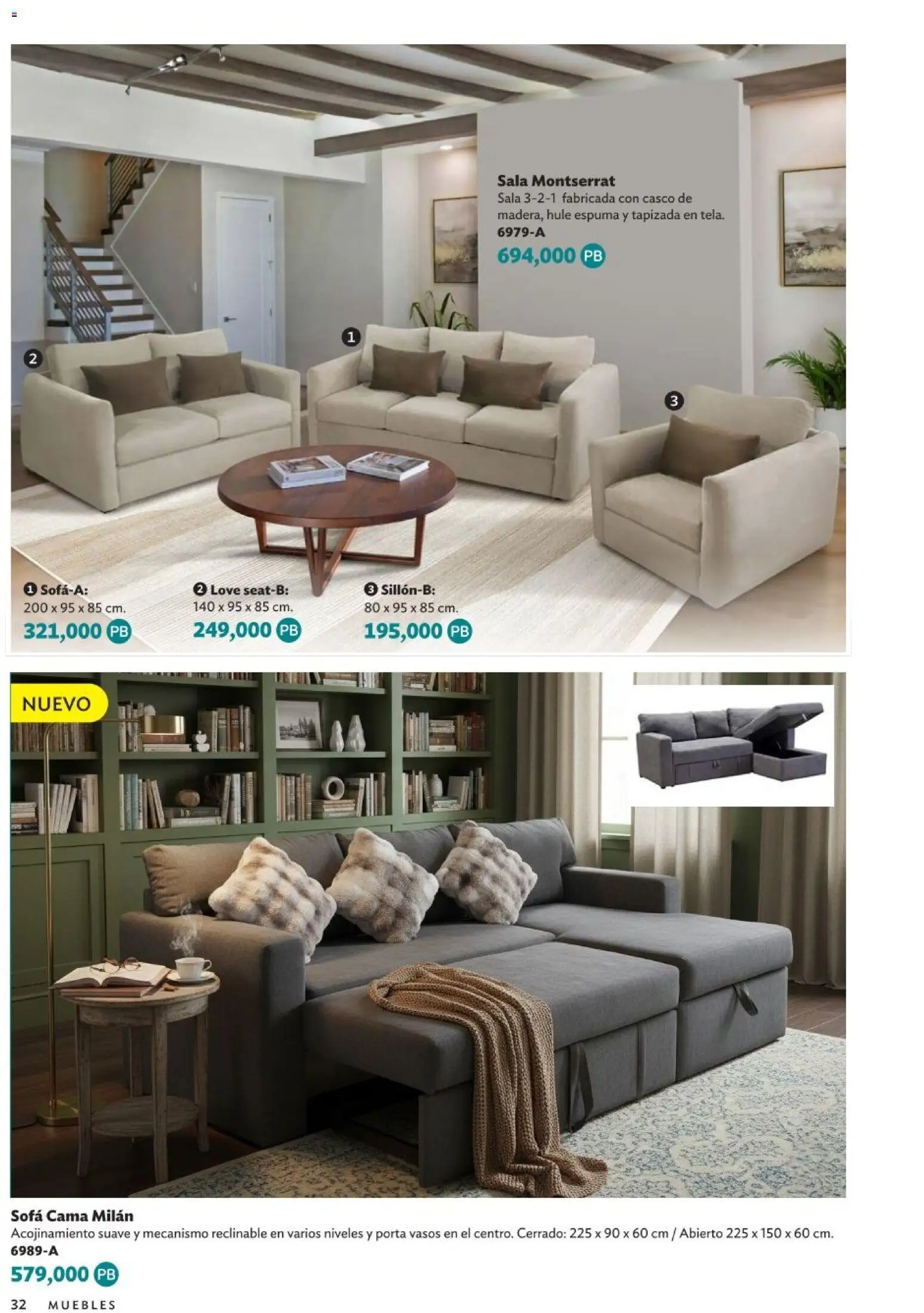 Nuevas ofertas de Betterware válidas en toda la República Mexicana desde el 05.01.2026. ¡Encuentra las mejores ofertas en Betterware Catálogo de Premios! | Página: 32 | Productos: Sofá, Espuma, Cama, Vasos