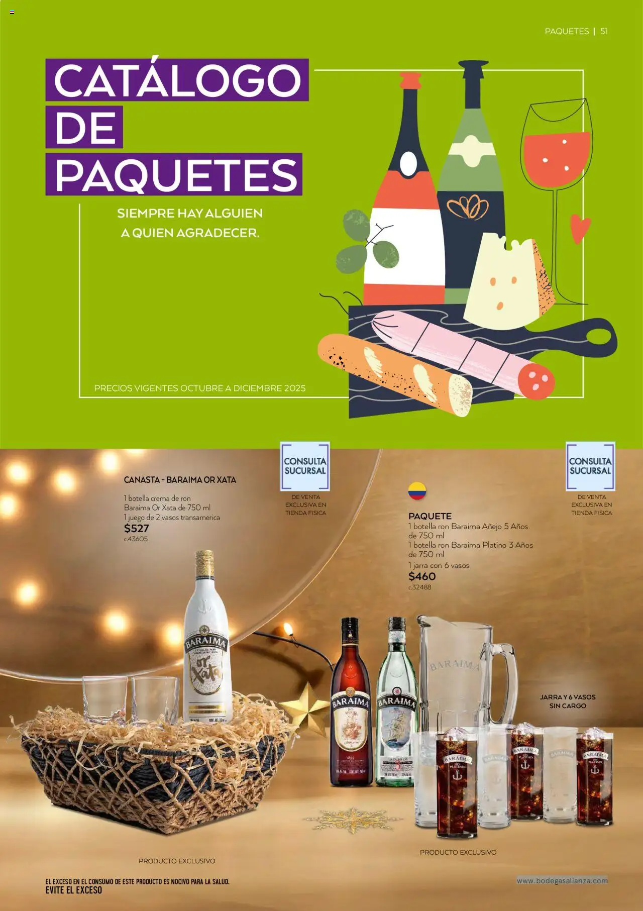 Nuevas ofertas de Bodegas Alianza válidas en toda la República Mexicana desde el 01.10.2025. ¡Encuentra las mejores ofertas en Bodegas Alianza - Catálogo Cava Morada! | Página: 53 | Productos: Juego, Botella, Canasta, Jarra