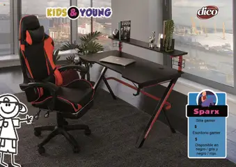 Nuevas ofertas de Muebles Dico válidas en toda la República Mexicana desde el 25.10.2024. ¡Encuentra las mejores ofertas en Muebles Dico catálogo Kids & Young ! | Página: 5 | Productos: Silla, Silla gamer, Escritorio
