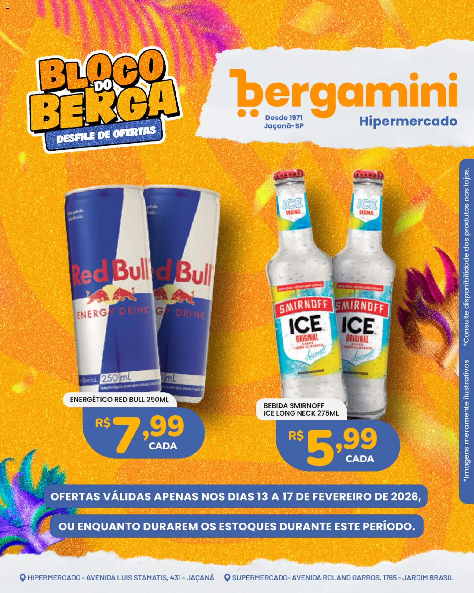 Supermercado Bergamini Folheto - válido de 13.02.2026 | Página: 11 | Produtos: Energético, Bebida