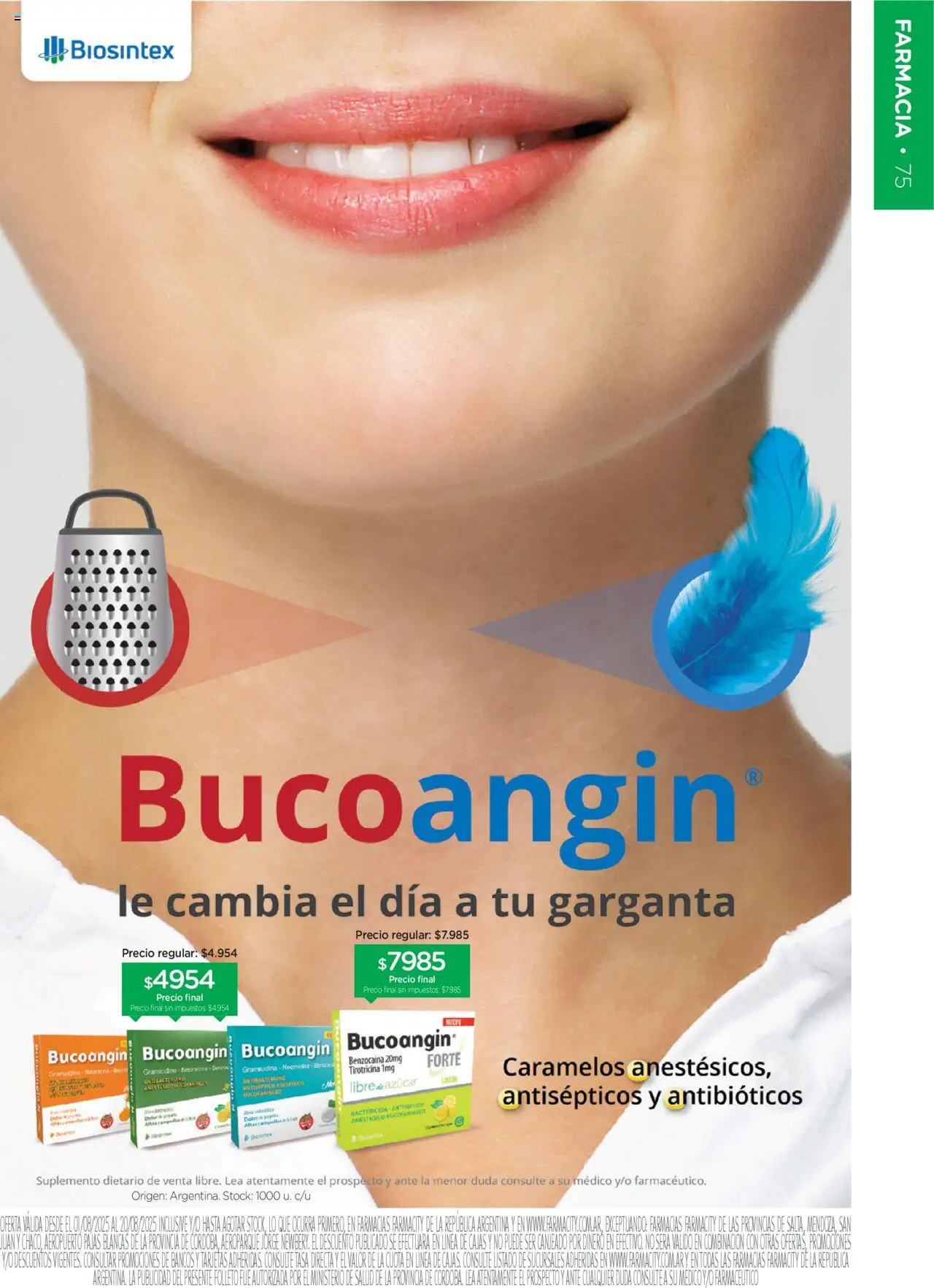 Farmacity catálogo │ válido desde el 01.08.2025 | Página: 75 | Productos: Suplemento dietario, Sales