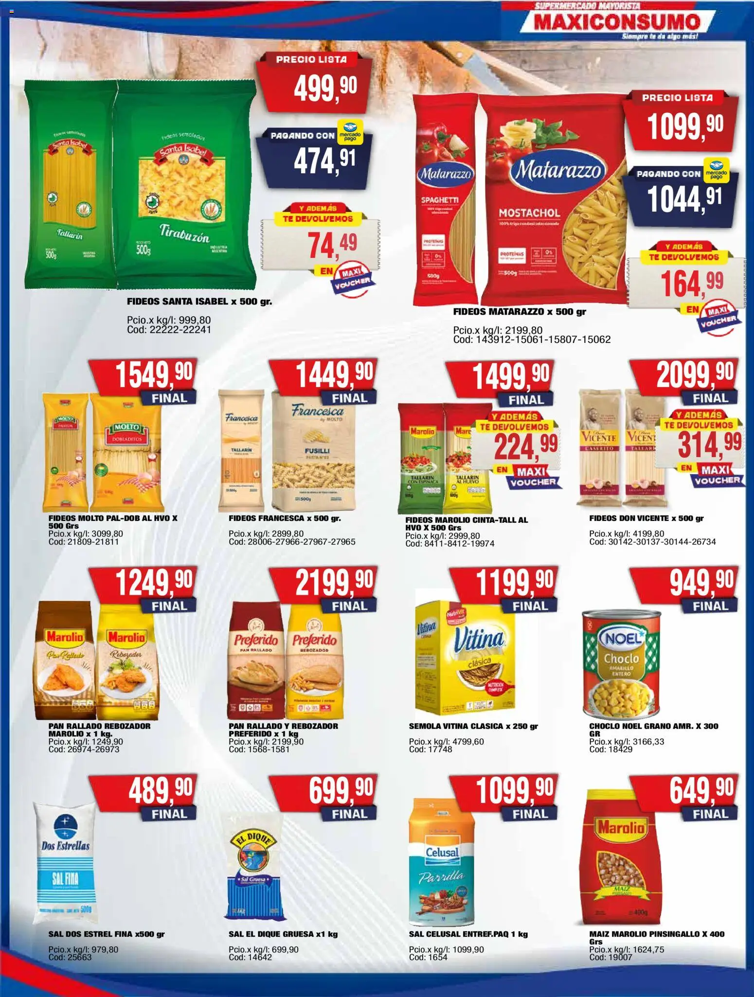 Musimundo catálogo │ válido desde el 27.10.2025 | Página: 3 | Productos: Maiz, Pan, Fideos, Pan rallado