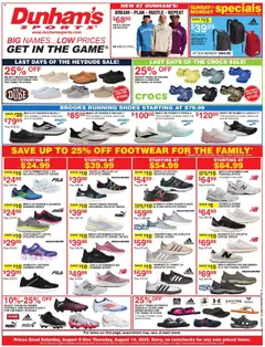 Preview of Dunham's Sports weekly ads valid from 09.08.2025