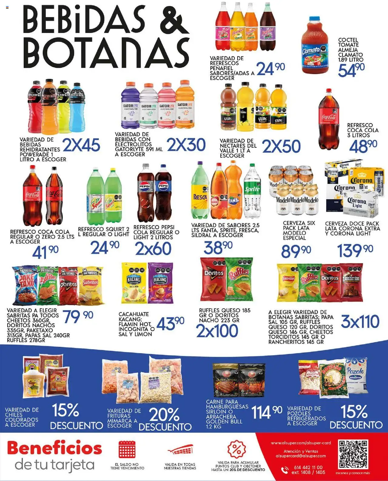 Nuevas ofertas de Alsuper válidas en toda la República Mexicana desde el 03.10.2025. ¡Encuentra las mejores ofertas en Alsuper - Folleto Zacatecas! | Página: 7 | Productos: Cacahuate, Limón, Queso, Cerveza