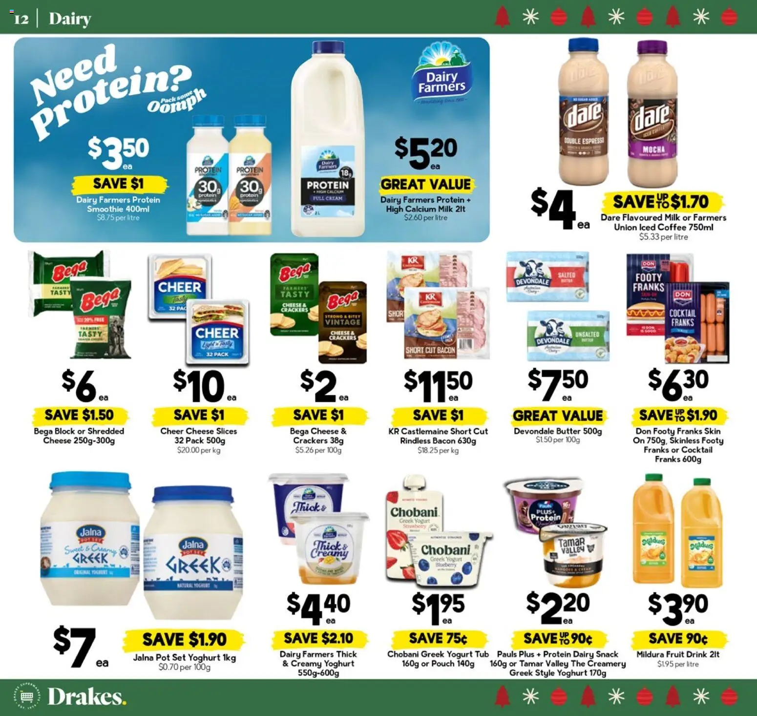 Drakes catalogue - valid from 26.11.2025 | Page: 12 | Products: Bacon, Crackers, Butter, Coffee