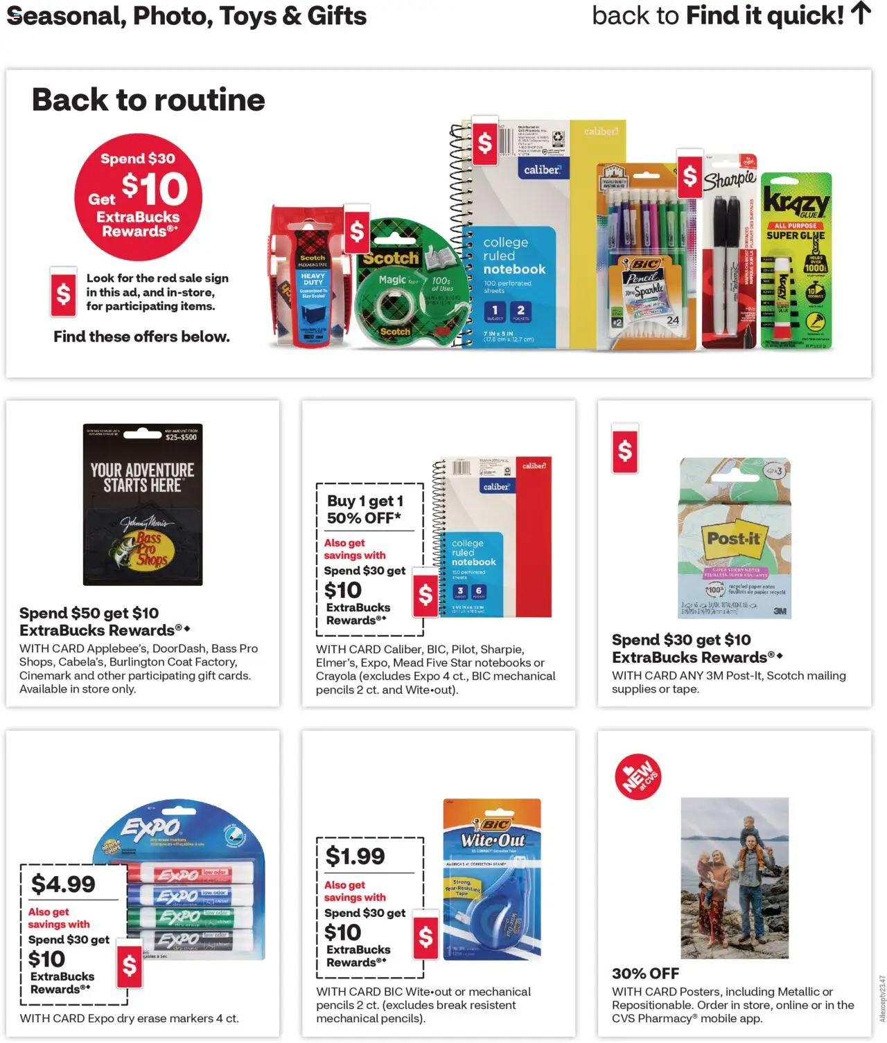 CVS Pharmacy Weekly Ad - KS - valid from 03.08.2025 | Page: 18 | Products: Pencil, Coat, Notebook