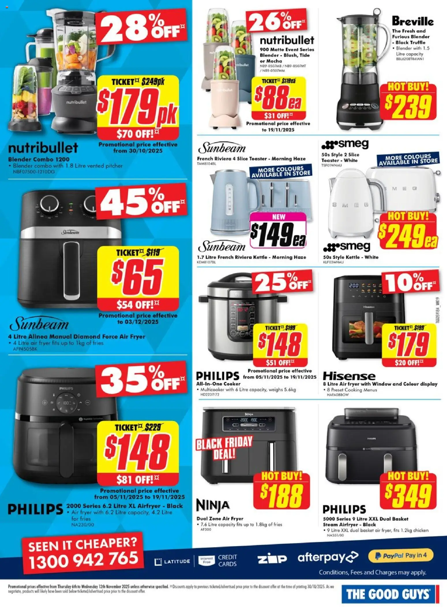The Good Guys catalogue - valid from 05.11.2025 | Page: 10 | Products: Window, Blender, Kettle, Toaster