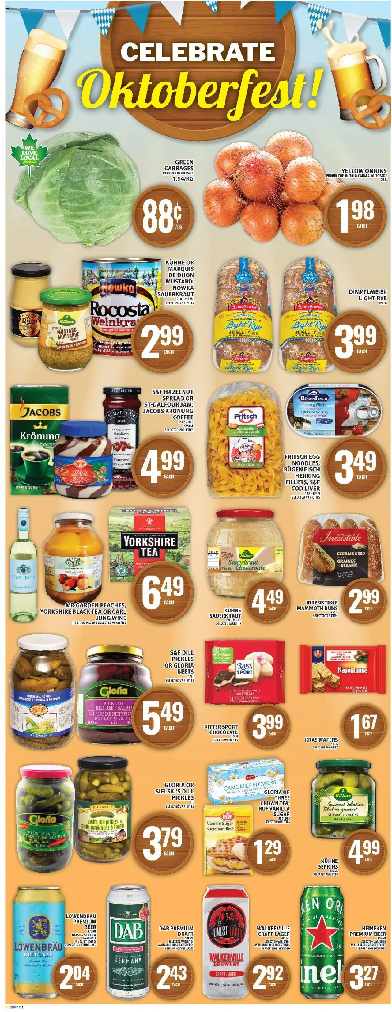 Food Basics flyer valid from 18.09.2025 | Page: 19 | Products: Coffee, Chocolate, Wine, Beer