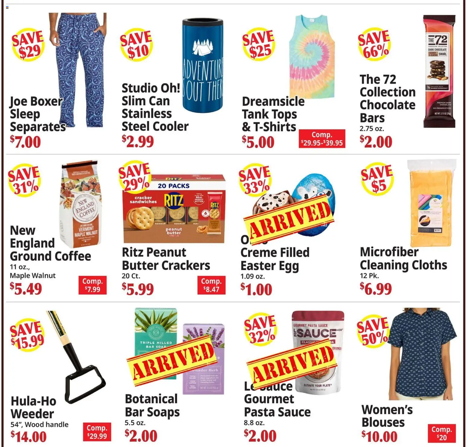 Ocean State Job Lot Coming Attractions - MA - valid from 05.03.2026 | Page: 6 | Products: Butter, Chocolate, Cleaning cloths, Pasta