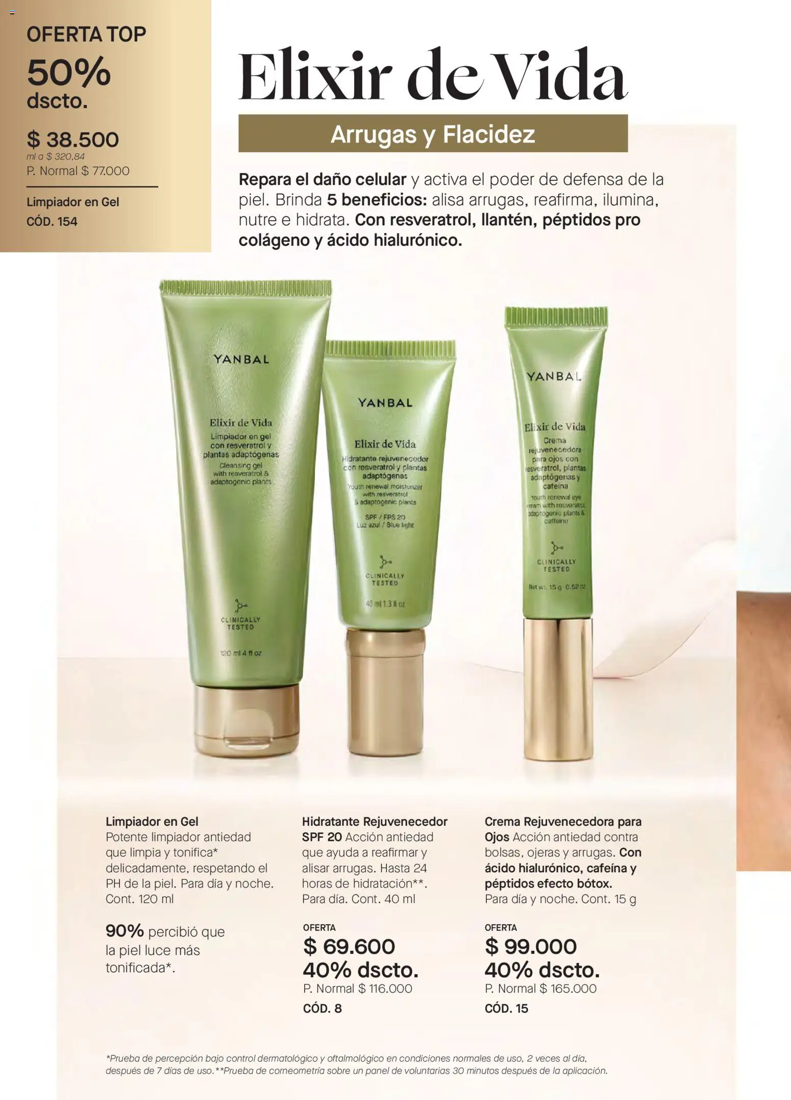 Yanbal revista - valida desde el 08.11.2025 | Página: 86 | Productos: Crema, Sobre, Limpiador, Top
