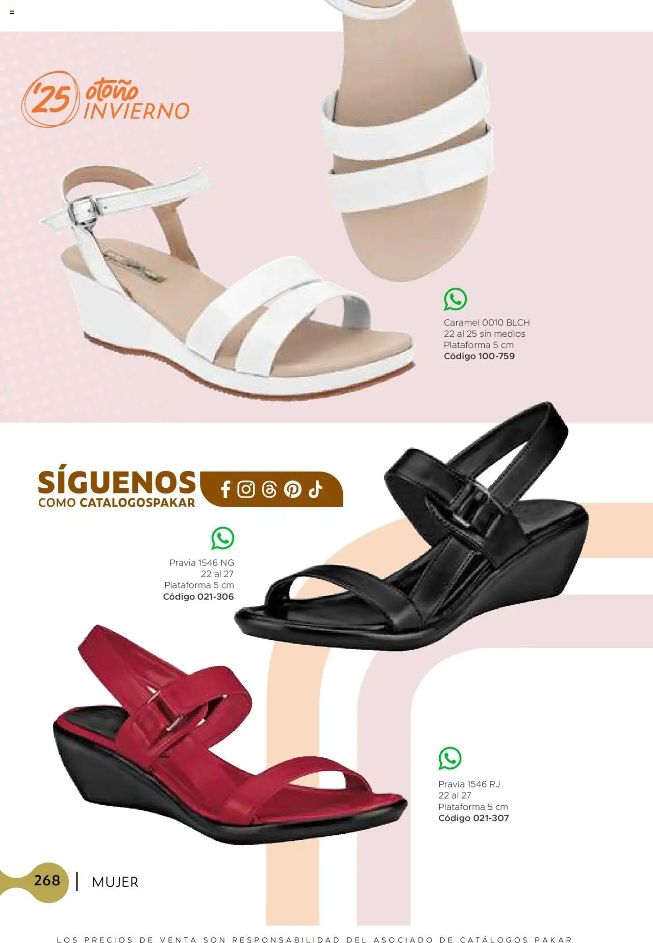 Nuevas ofertas de SC Pakar válidas en toda la República Mexicana desde el 24.07.2025. ¡Encuentra las mejores ofertas en SC Pakar Catálogo Mujer otoño / invierno! | Página: 268
