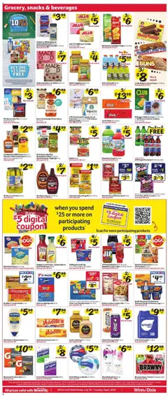 Winn Dixie Weekly Ad - valid from 30.07.2025 | Page: 6 | Products: Butter, Flakes, Sugar, Chocolate Chip