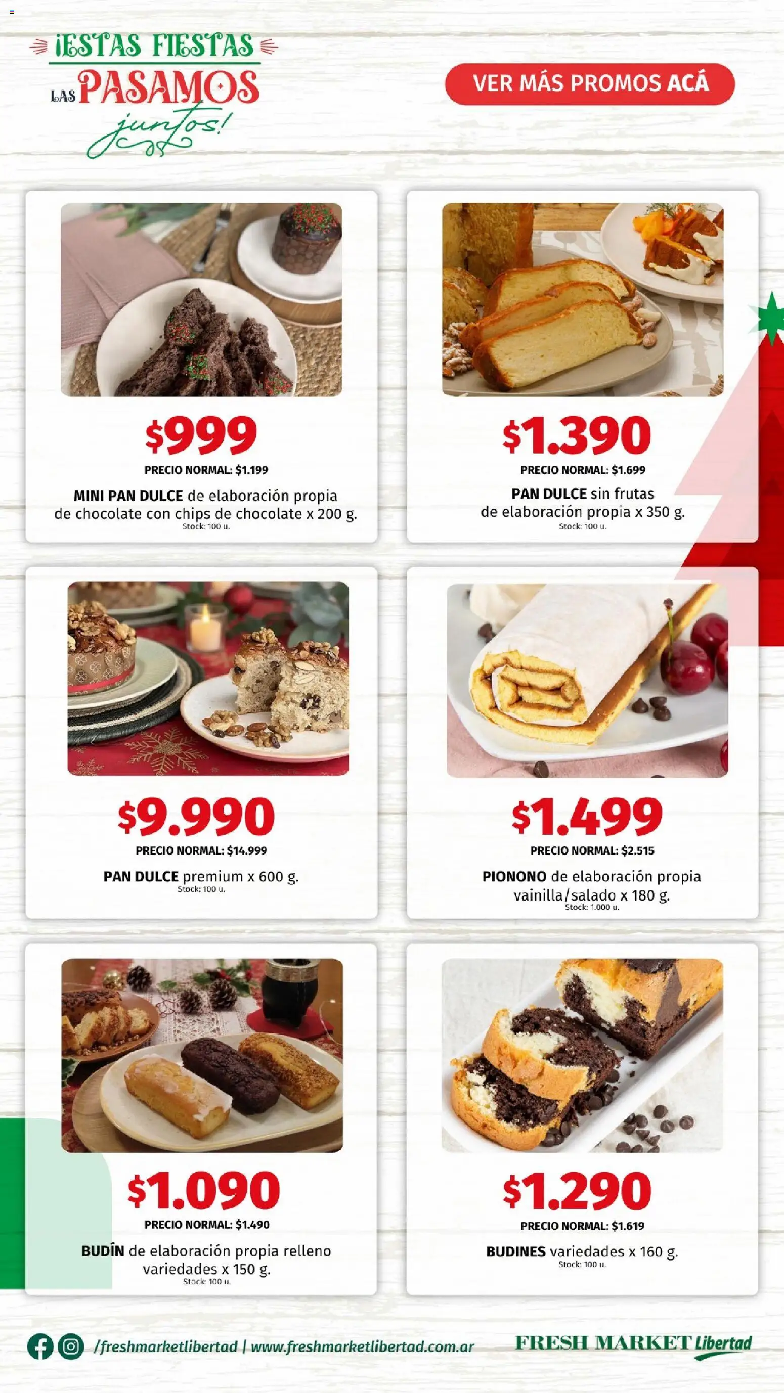 Hipermercado Libertad - Especial Mesa Navideña  │ válido desde el 04.12.2025 | Página: 4 | Productos: Budín, Pan, Chocolate, Pionono
