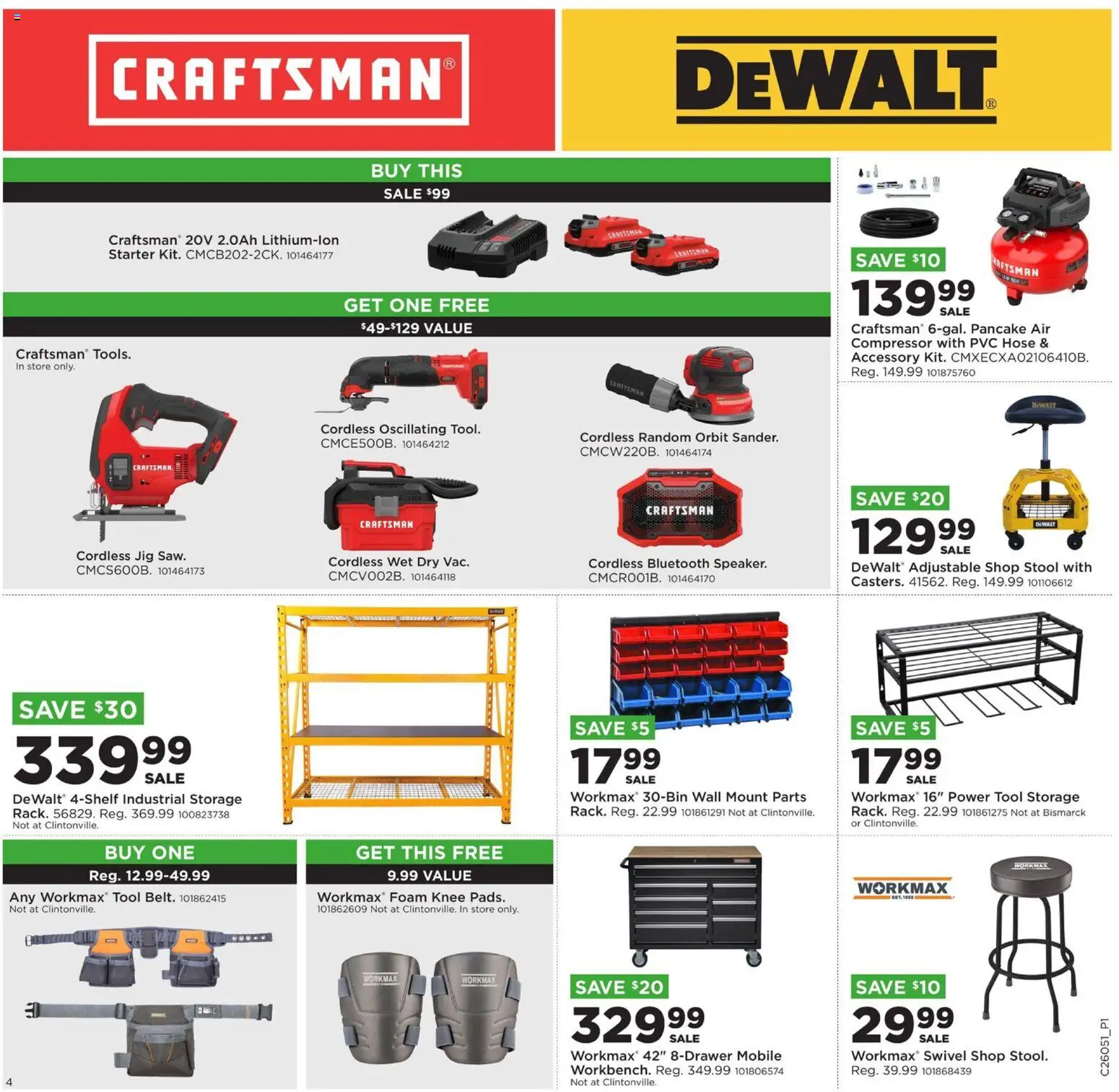 Mills Fleet Farm Weekly Ad - valid from 26.01.2026 | Page: 6 | Products: Compressor, Swivel, Starter