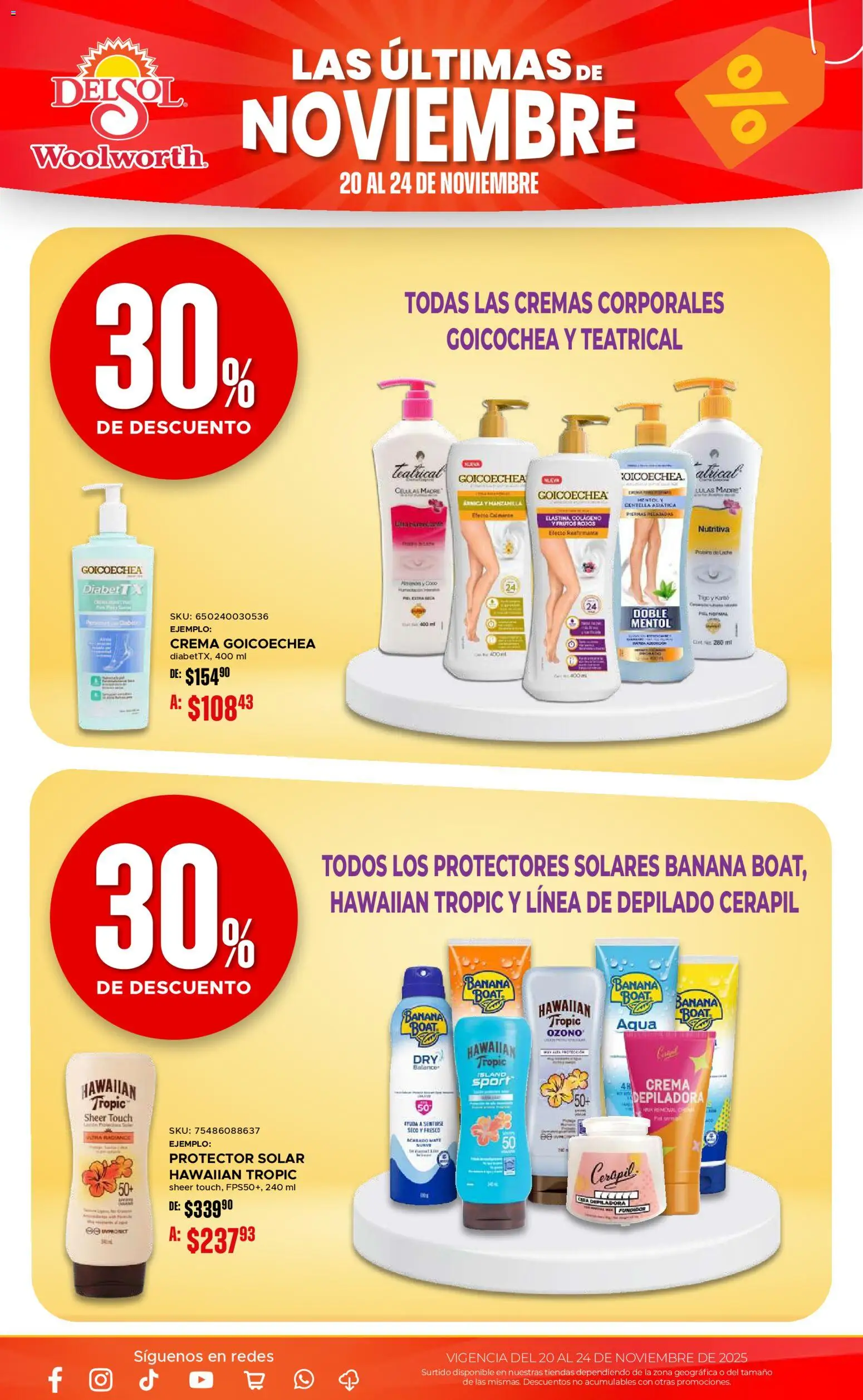 Nuevas ofertas de Del Sol y Woolworth válidas en toda la República Mexicana desde el 20.11.2025. ¡Encuentra las mejores ofertas en Del Sol y Woolworth Buen Fin ! | Página: 21