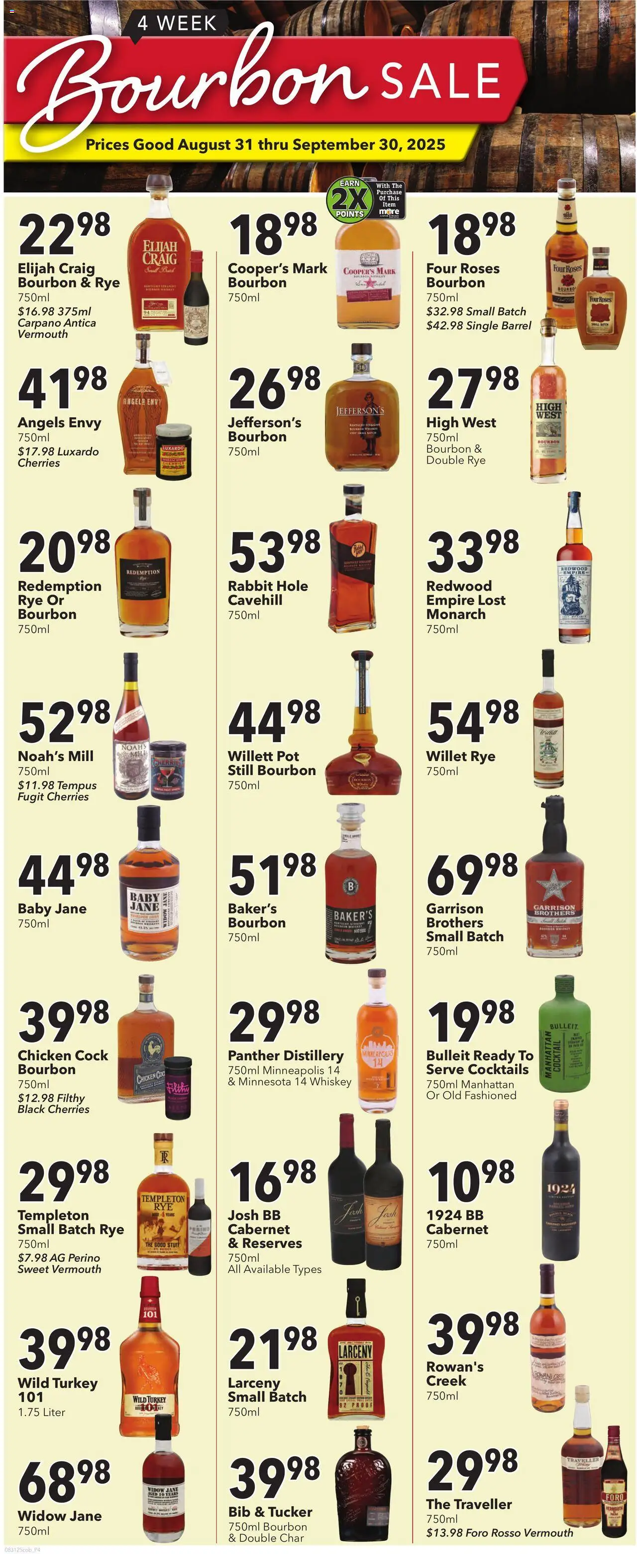 Coborn's Bourbon Sale - valid from 31.08.2025 | Page: 2 | Products: Corn, Cherries, Bourbon, Whiskey