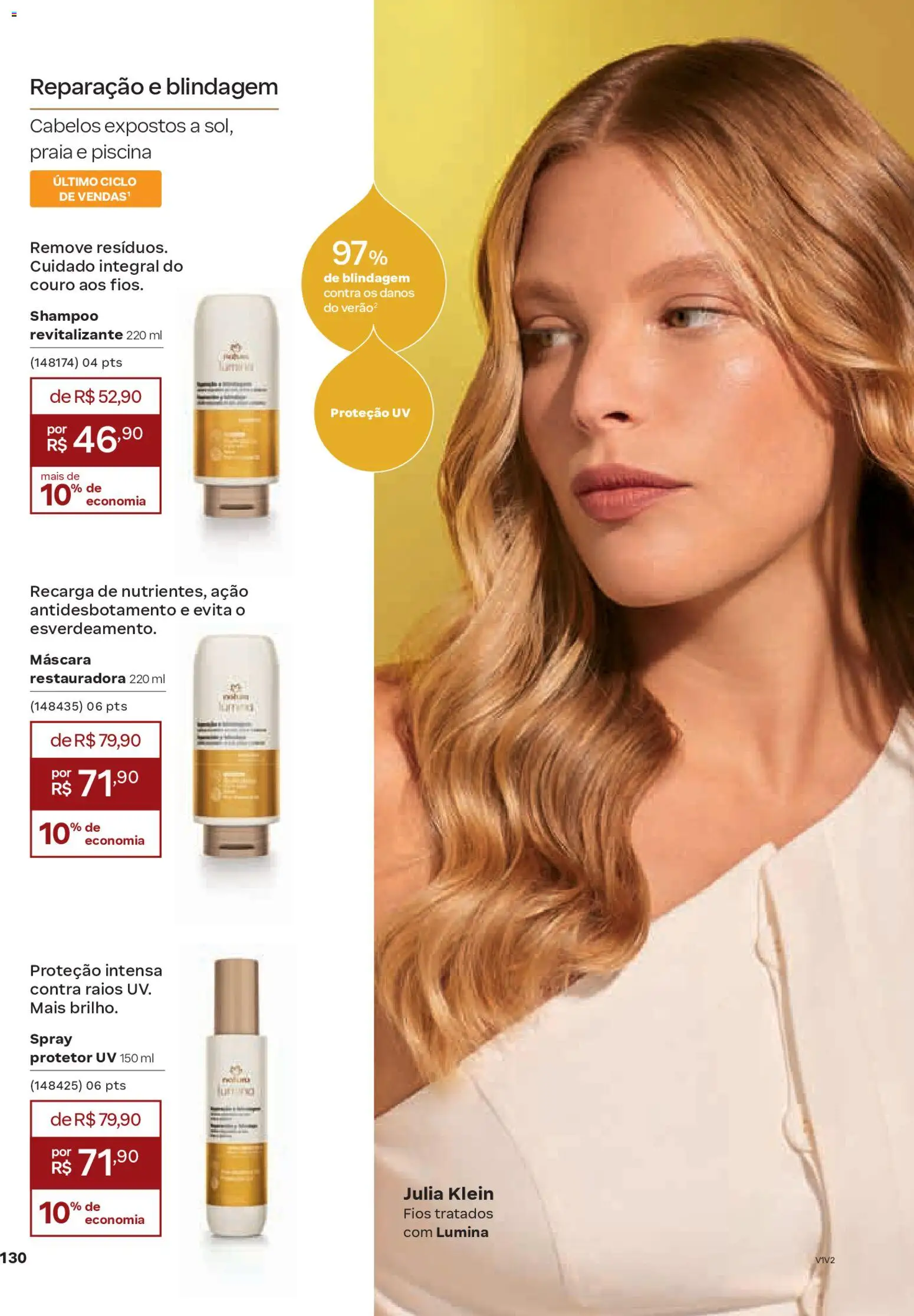 Natura Folheto - válido de 19.02.2026 | Página: 130 | Produtos: Shampoo, Piscina