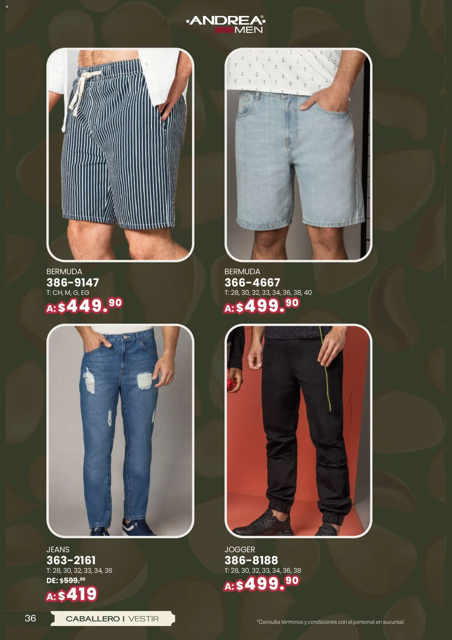 Nuevas ofertas de Andrea válidas en toda la República Mexicana desde el 25.01.2026. ¡Encuentra las mejores ofertas en Andrea catálogo San Vatentín! | Página: 36 | Productos: Bermuda