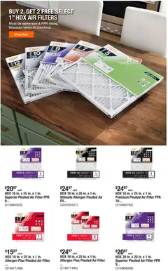 Preview of Home Depot weekly ads valid from 25.12.2025 | Page: 5 | Products: Air Filter