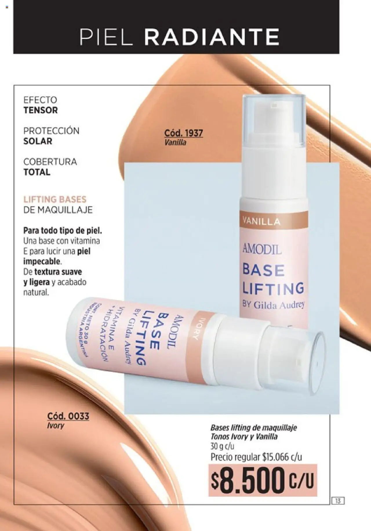 Catálogo Amodil Campaña 12 │ válido desde el 26.06.2025 | Página: 13 | Productos: Maquillaje, Radiante