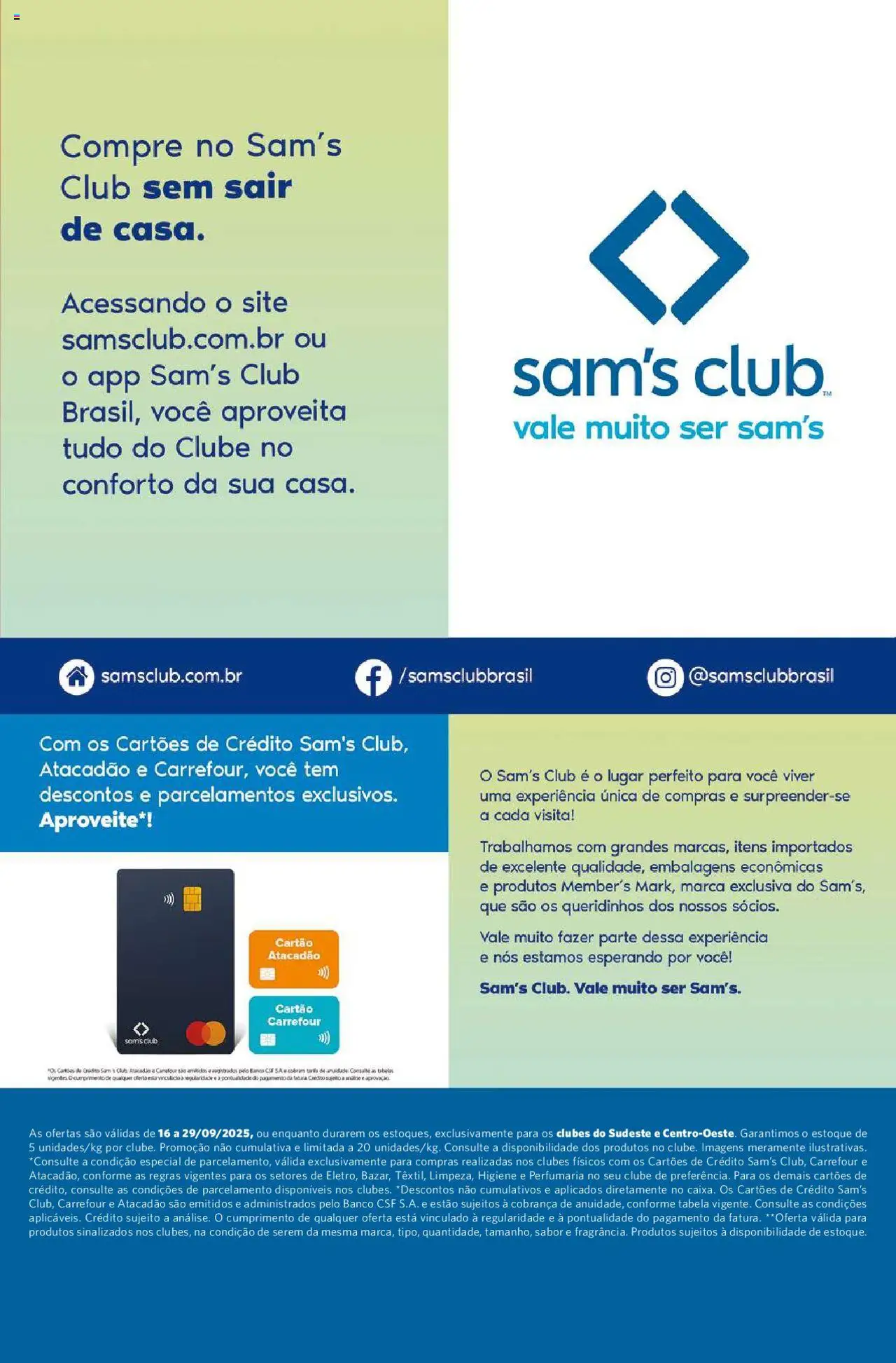 Sam's Club Folheto - válido de 16.09.2025 | Página: 13 | Produtos: Banco