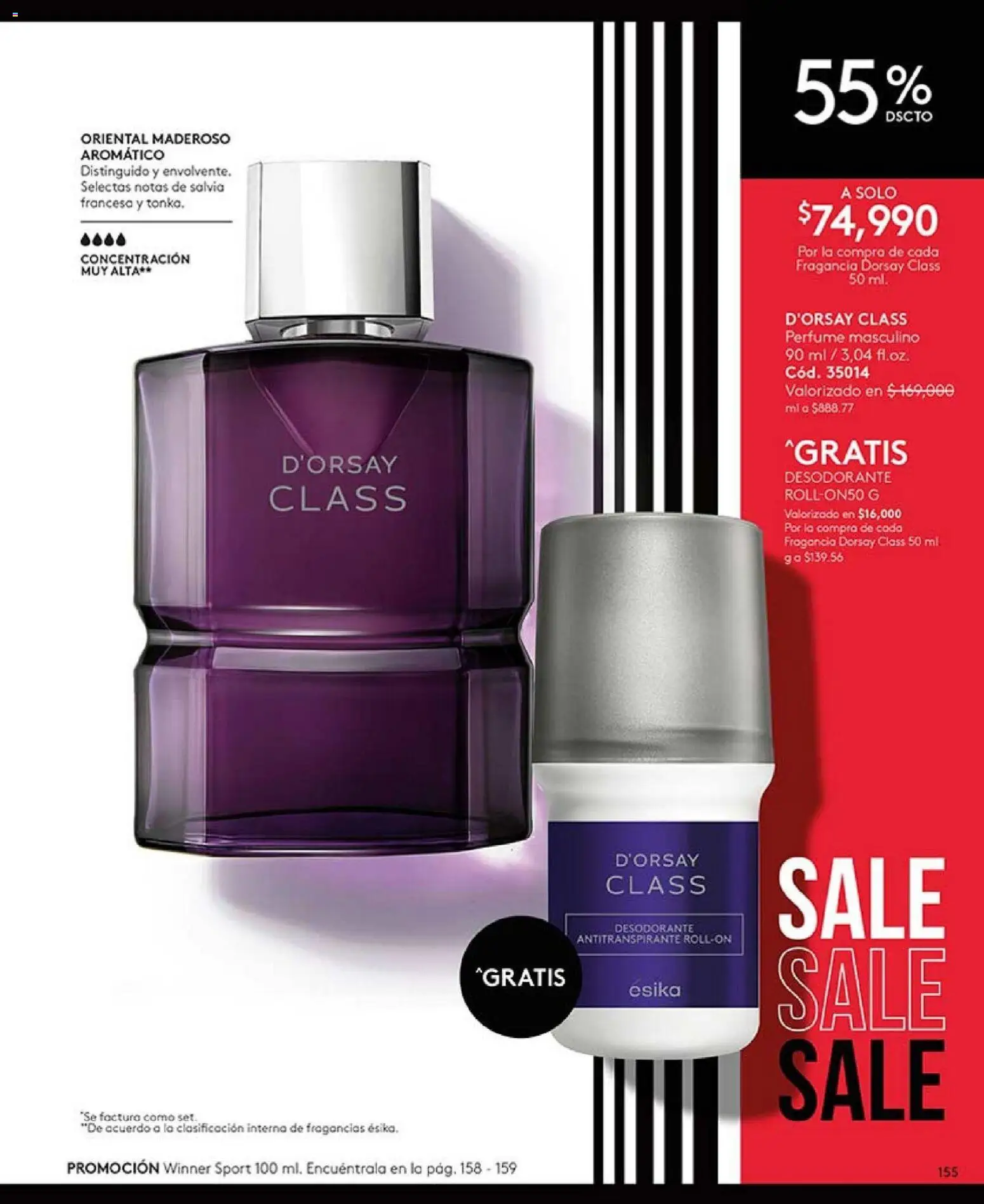 Ésika revista - valida desde el 01.02.2026 | Página: 155 | Productos: Perfume, Fragancia, Desodorante, Antitranspirante