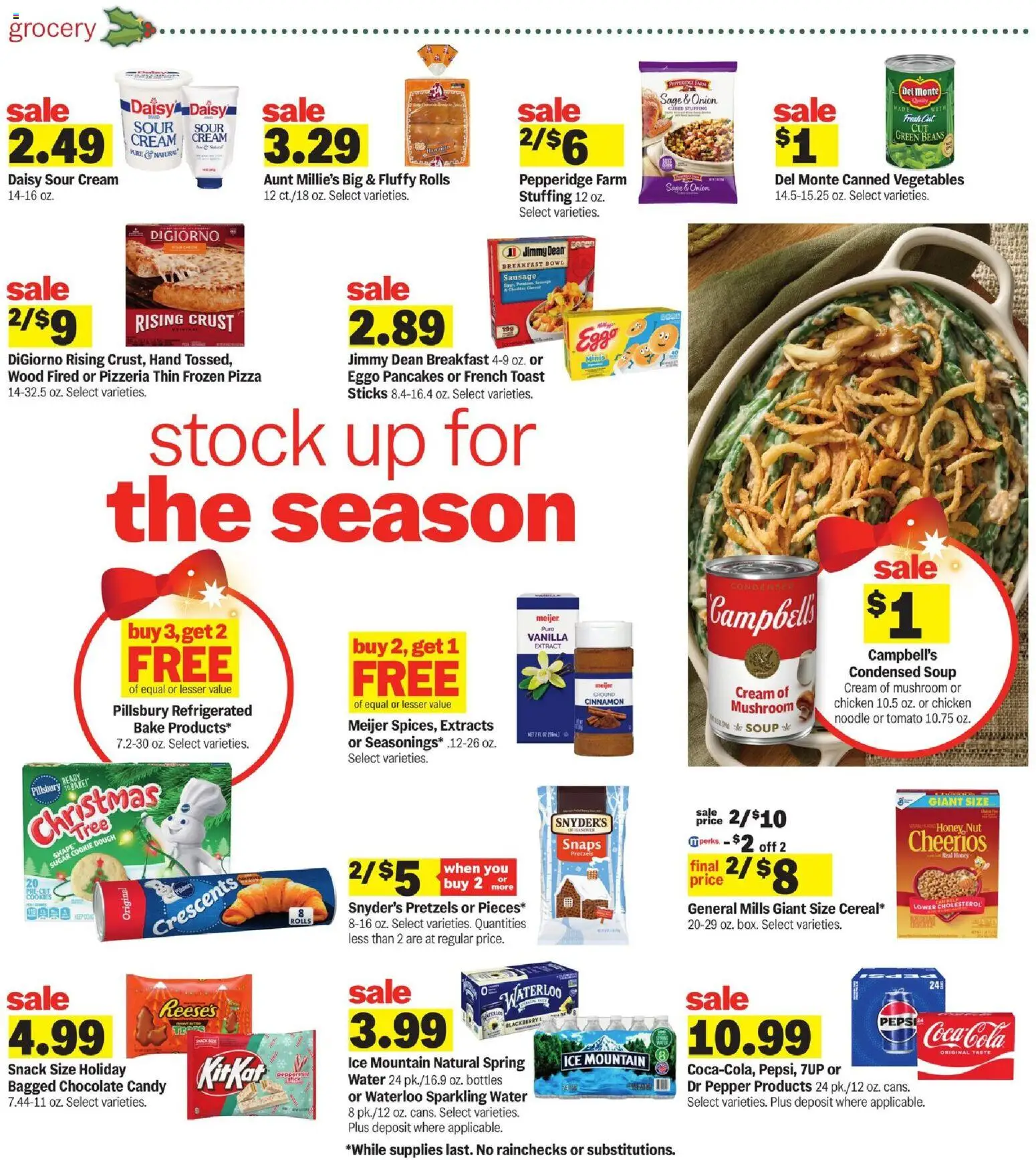 Meijer Weekly Ad - valid from 10.12.2025 | Page: 3 | Products: Pizza, Sugar, Pepper, Onion