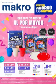 Vista previa de folleto Makro - Makro Catálogo ESP. ARMA TU FIESTA VIG#16 de la Makro válido desde 31.07.2025