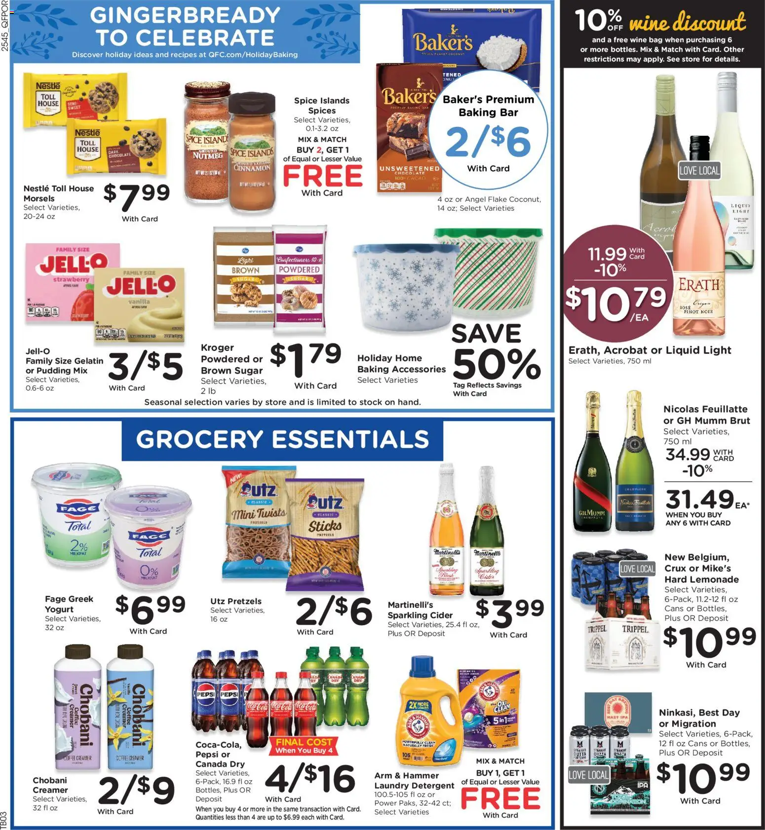 QFC Weekly Ad - OR - valid from 10.12.2025 | Page: 6 | Products: Hammer, Wine, Sugar, Bag