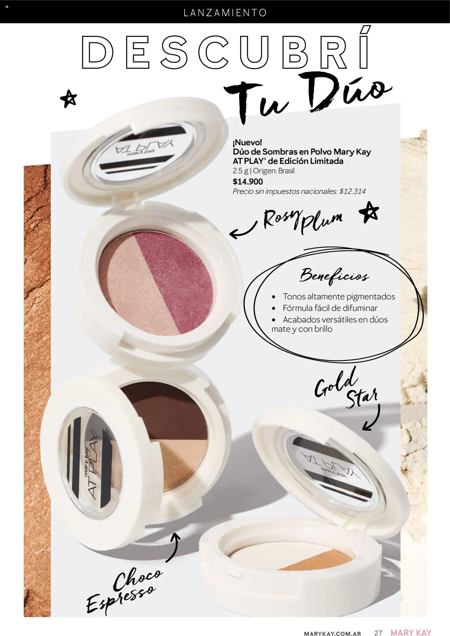 Mary Kay catálogo │ válido desde el 02.01.2026 | Página: 27 | Productos: Mate, Polvo, Brillo