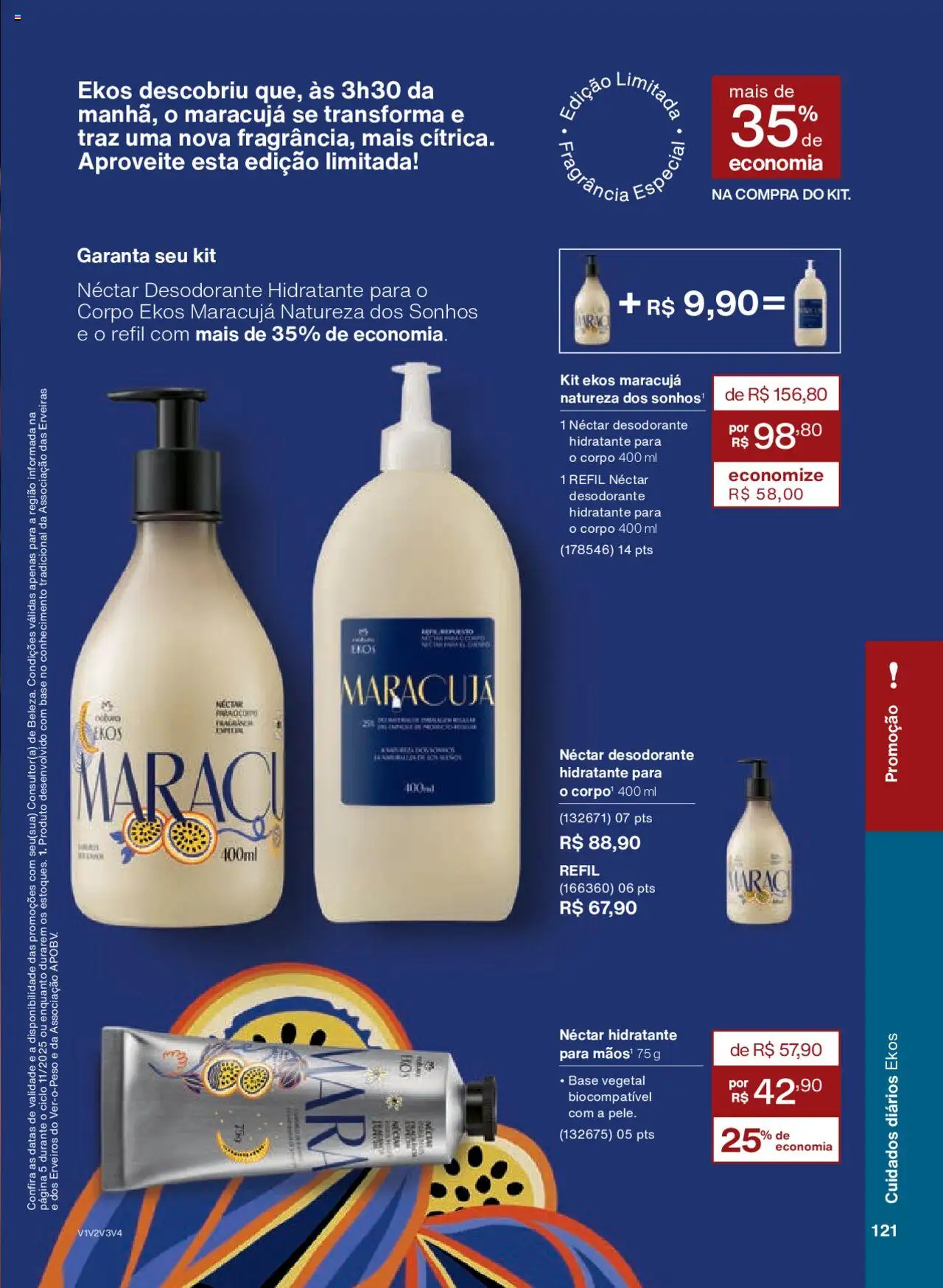 Natura Folheto - válido de 15.06.2025 | Página: 121 | Produtos: Maracujá, Fragrância, Desodorante, Base