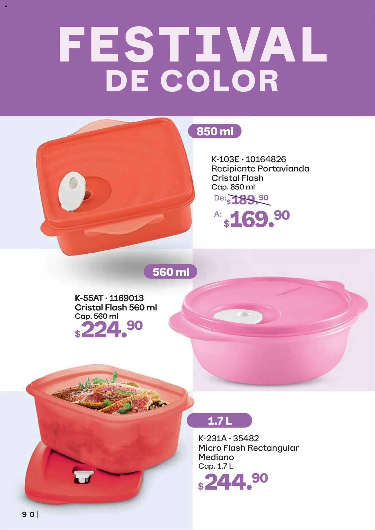 Nuevas ofertas de Tupperware válidas en toda la República Mexicana desde el 23.02.2026. ¡Encuentra las mejores ofertas en Tupperware catálogo! | Página: 90