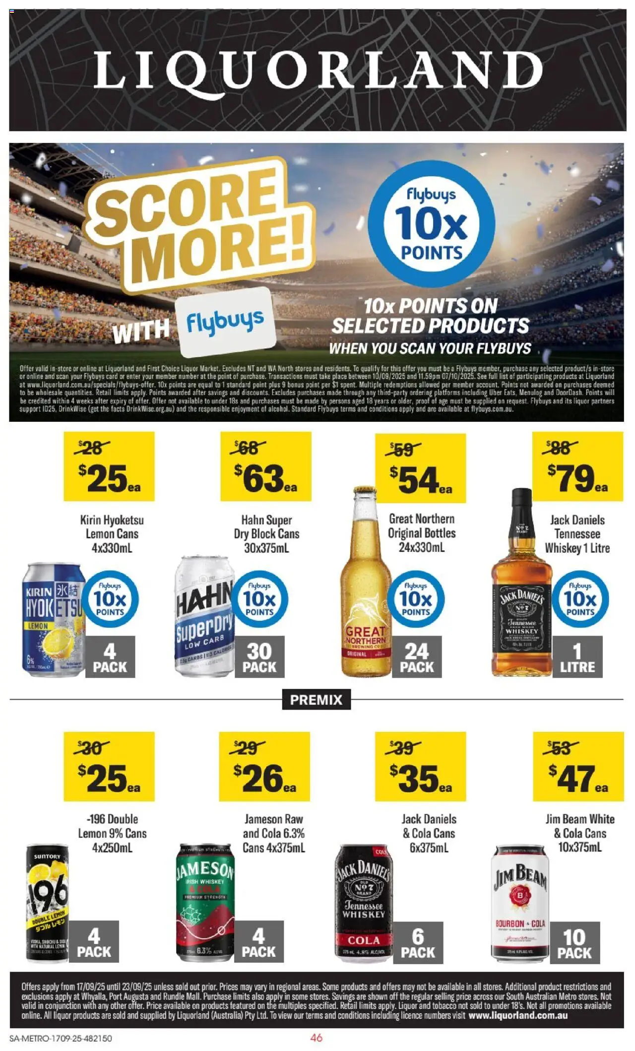 Liquorland catalogue - valid from 17.09.2025 | Page: 1 | Products: Platforms, Whiskey, Lemon