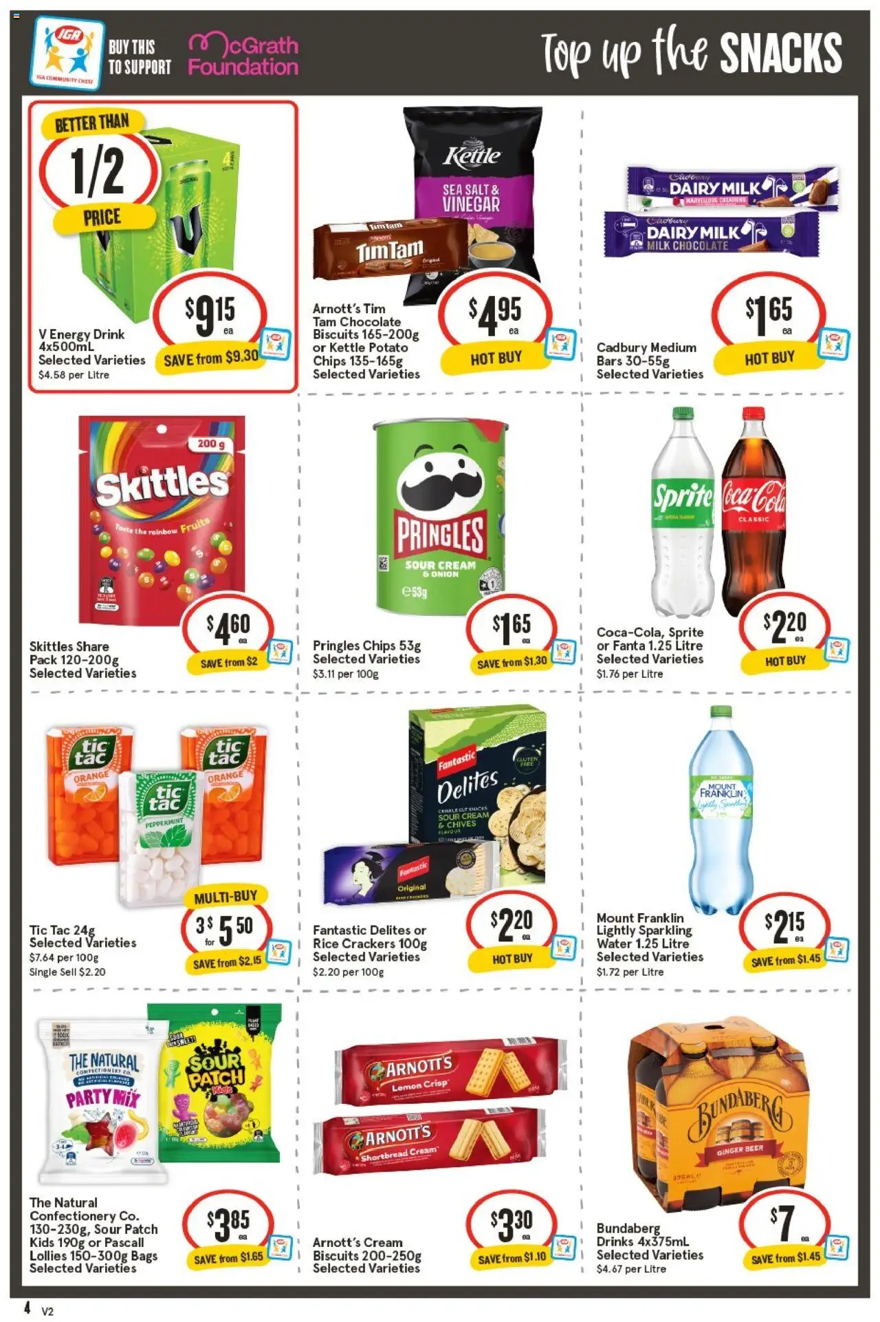 IGA catalogue - valid from 24.09.2025 | Page: 5 | Products: Crackers, Chips, Lemon, Foundation