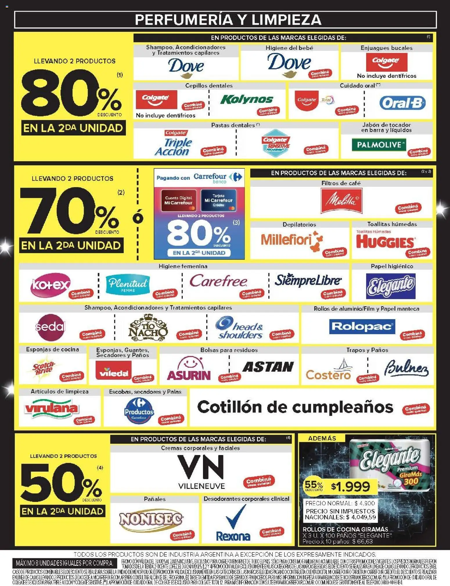 Carrefour Market catálogo Chubut │ válido desde el 31.10.2025 | Página: 7 | Productos: Papel higiénico, Banco, Toallitas húmedas, Manteca