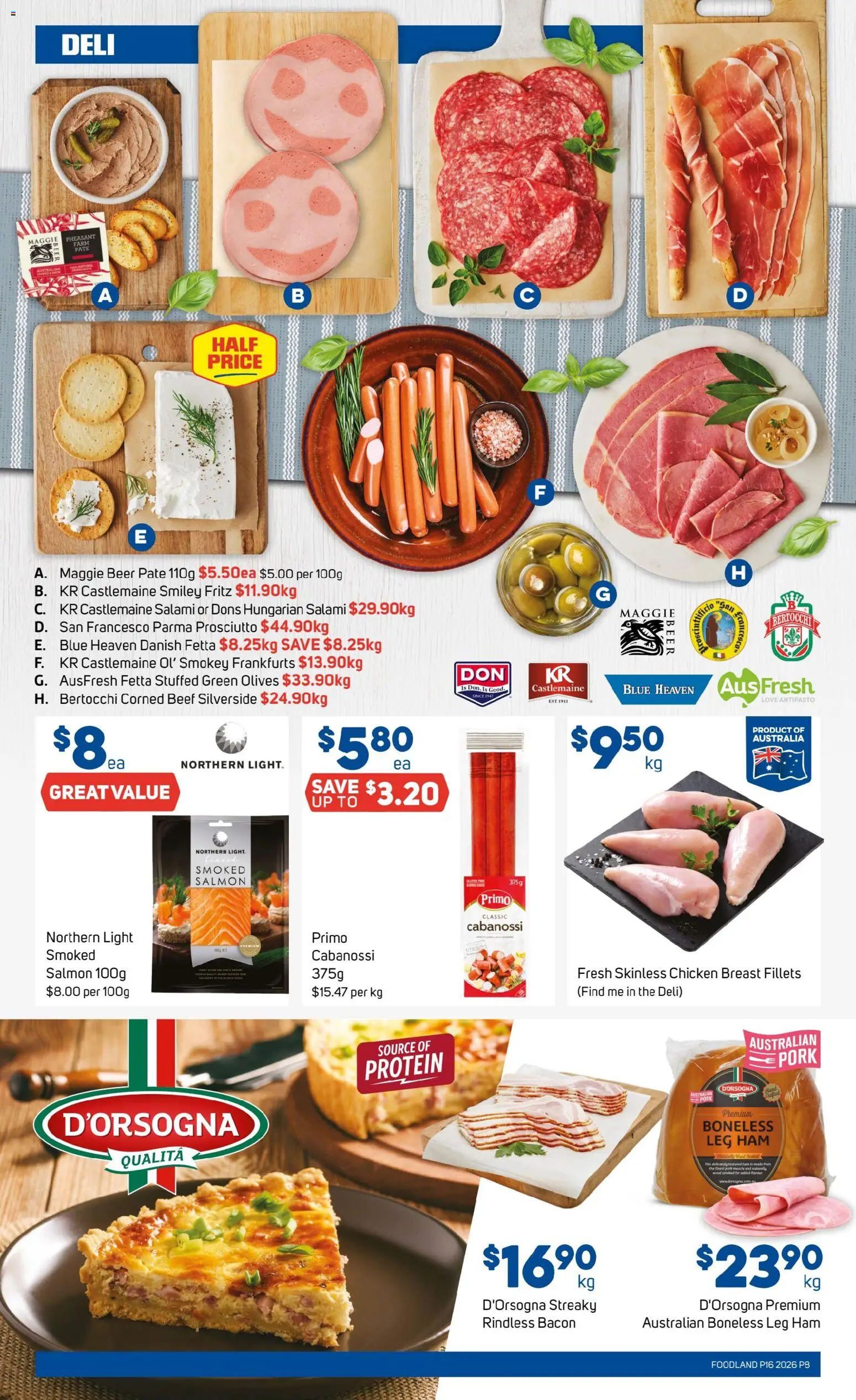 Foodland catalogue - valid from 15.04.2026 | Page: 8 | Products: Light, Beer, Beef, Salmon