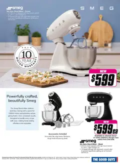 Preview of The Good Guys Don’t Miss These Deals - Cooking - valid from 06.04.2026 | Page: 26 | Products: Cream, Accessories, Mixer