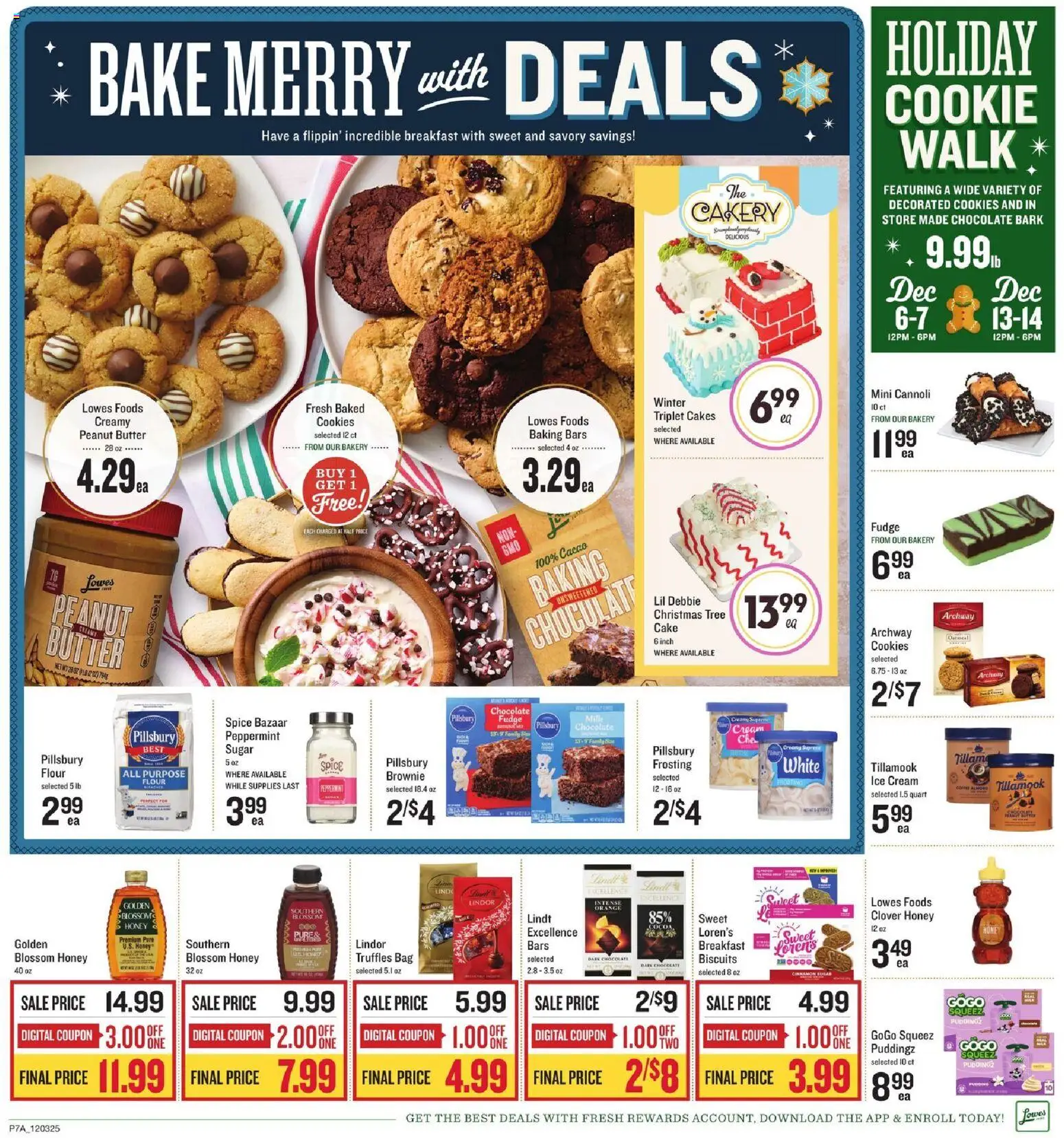 Lowes Foods Weekly Ad - valid from 03.12.2025 | Page: 11 | Products: Bakery, Ice cream, Sugar, Bag