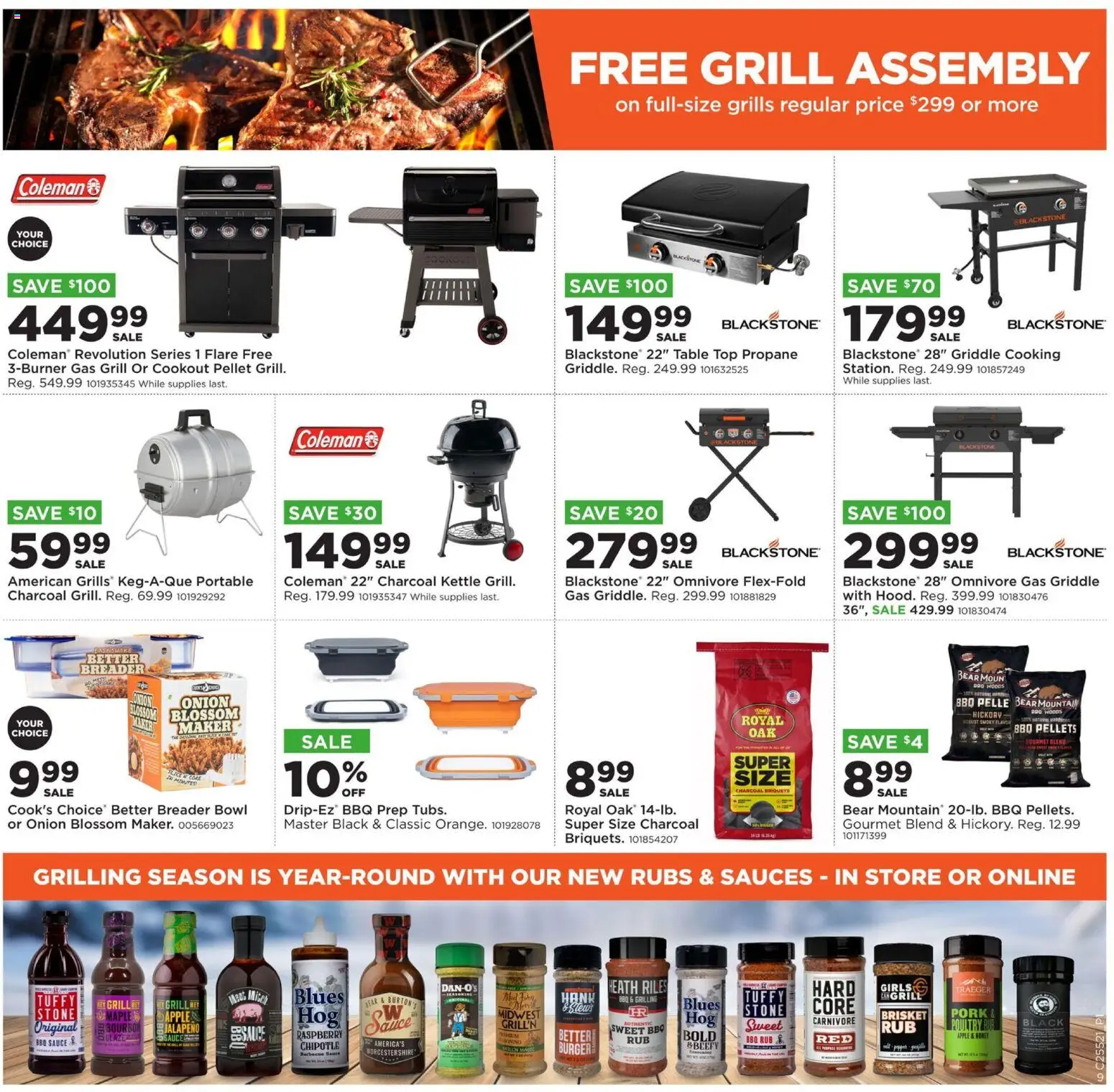 Mills Fleet Farm Weekly Ad - valid from 25.12.2025 | Page: 10 | Products: Griddle, Pork, Onion, Kettle