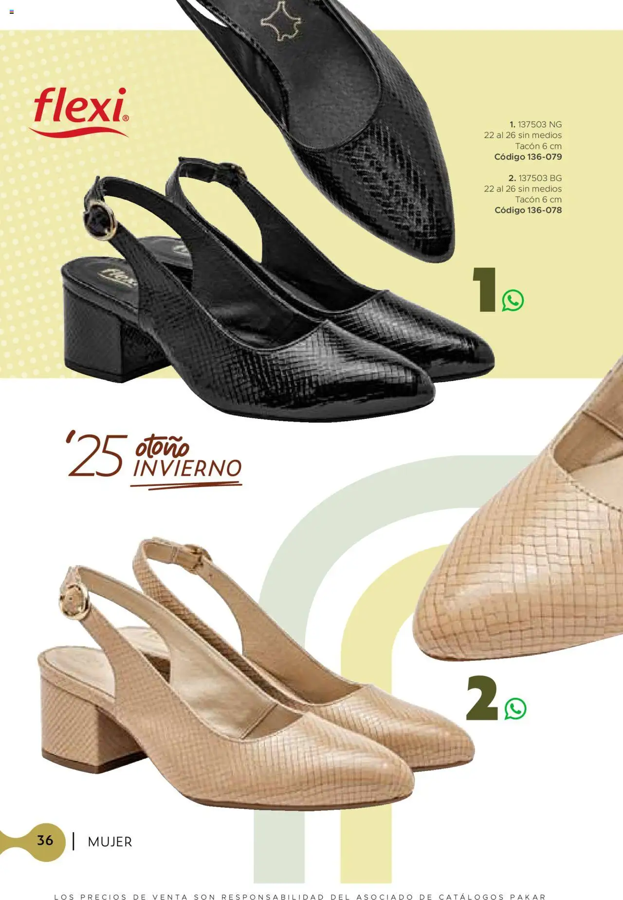 Nuevas ofertas de SC Pakar válidas en toda la República Mexicana desde el 24.07.2025. ¡Encuentra las mejores ofertas en SC Pakar Catálogo Mujer otoño / invierno! | Página: 36