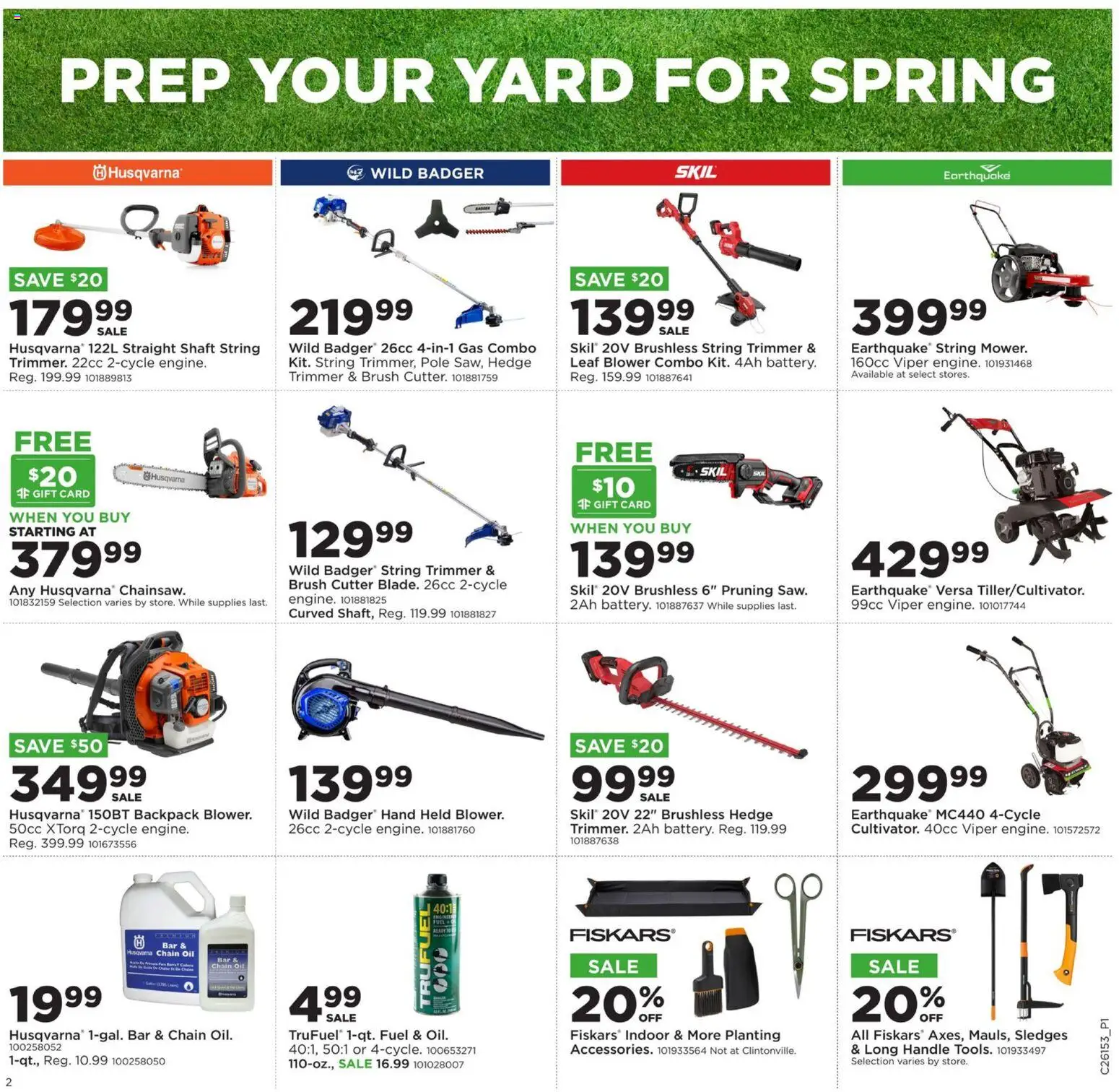 Mills Fleet Farm Lawn & Garden - valid from 06.04.2026 | Page: 2 | Products: Trimmer, Brush, Backpack, Leaf Blower
