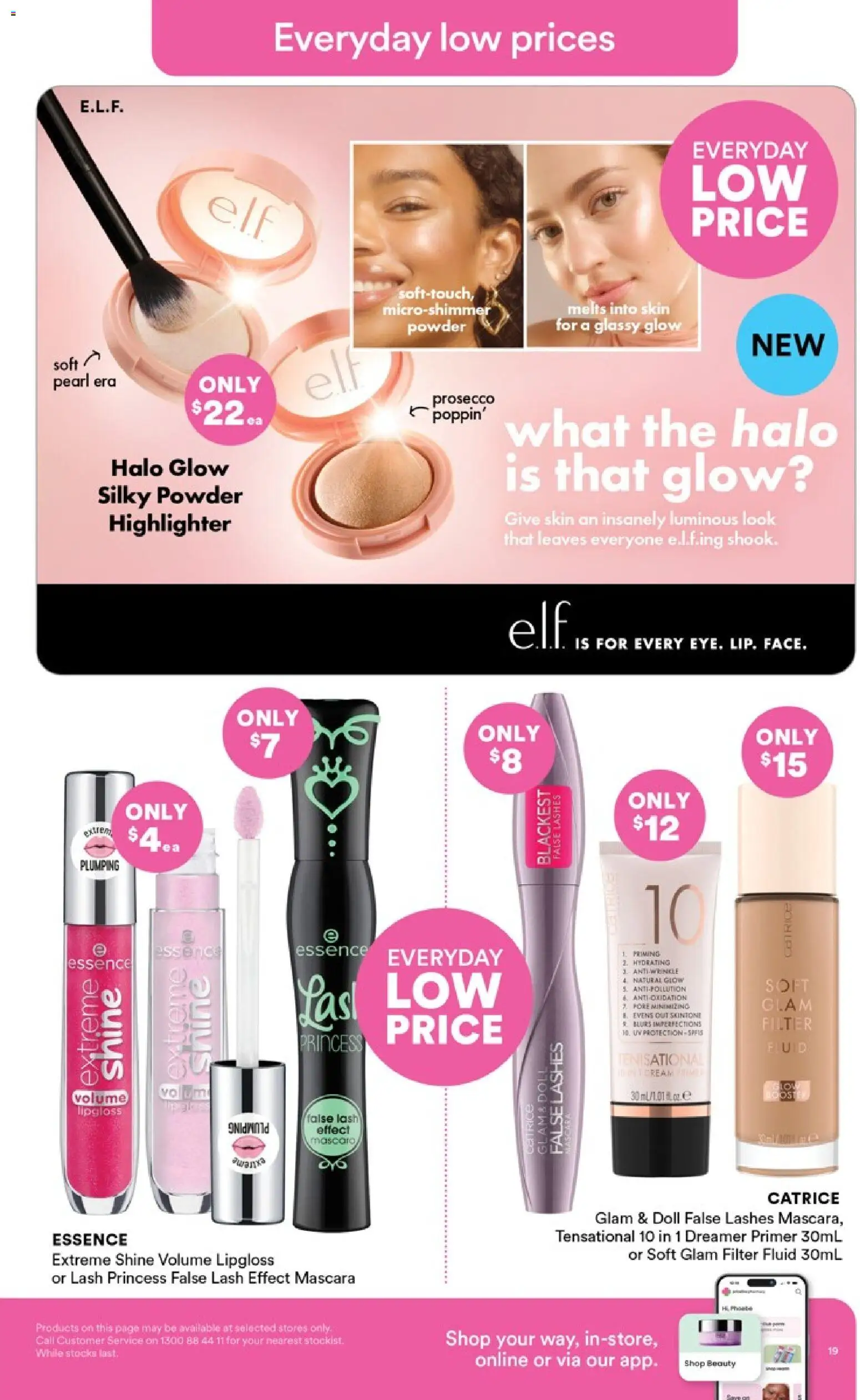 Priceline Pharmacy catalogue - valid from 23.04.2026 | Page: 19 | Products: Powder, Highlighter, Mascara