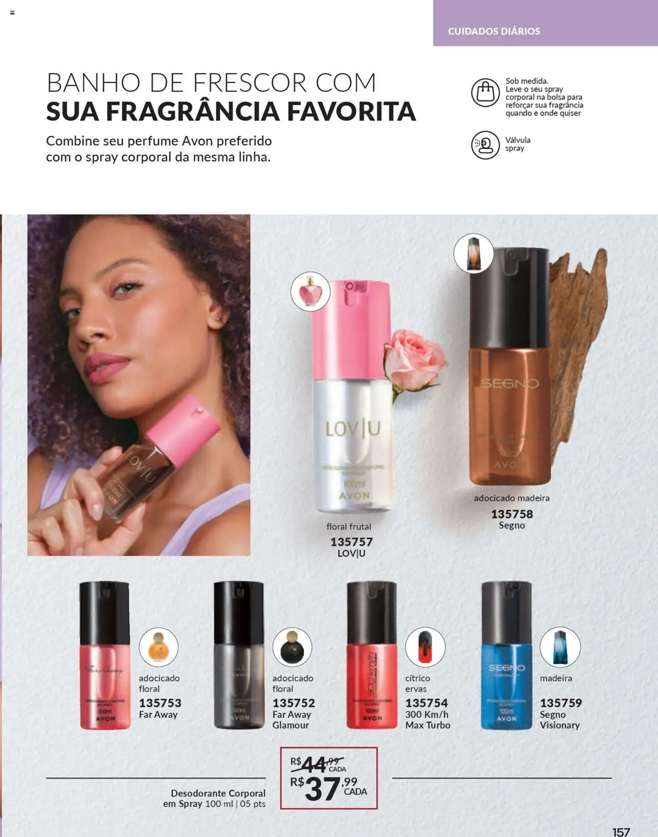 Avon Folheto - válido de 16.06.2025 | Página: 157 | Produtos: Perfume, Fragrância, Desodorante, Bolsa