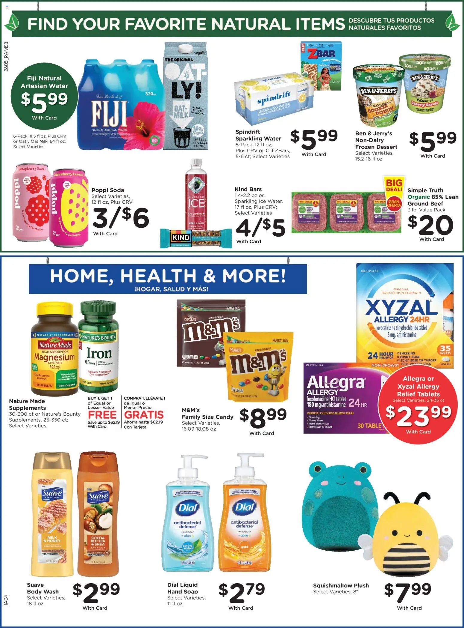 Ralphs Weekly Ad - valid from 04.03.2026 | Page: 7 | Products: Chocolate, Beef, Body Wash, Water