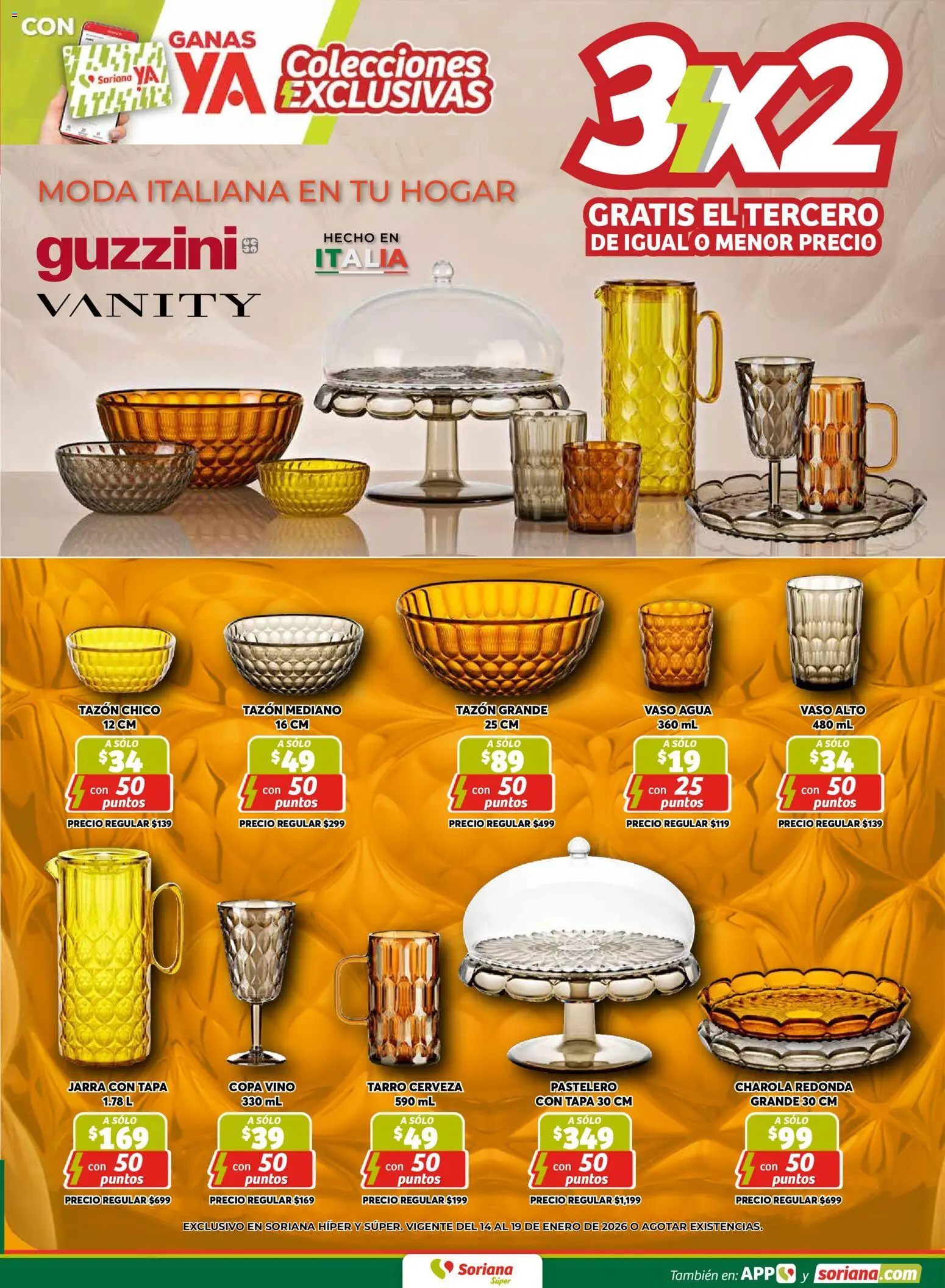 Nuevas ofertas de Soriana válidas en toda la República Mexicana desde el 16.01.2026. ¡Encuentra las mejores ofertas en Soriana - Fin de Semana Súper: Nuevo León, Ciudad Victoria y Tampico! | Página: 11 | Productos: Agua, Cerveza, Vino, Jarra