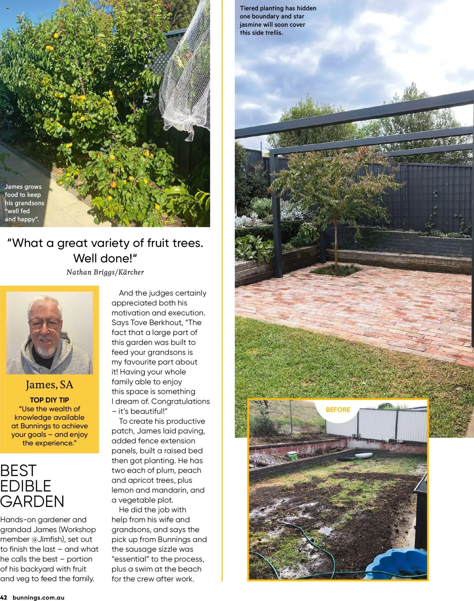 Bunnings Warehouse catalogue - valid from 01.02.2026 | Page: 42 | Products: Lemon, Sausage, Peach, Bed